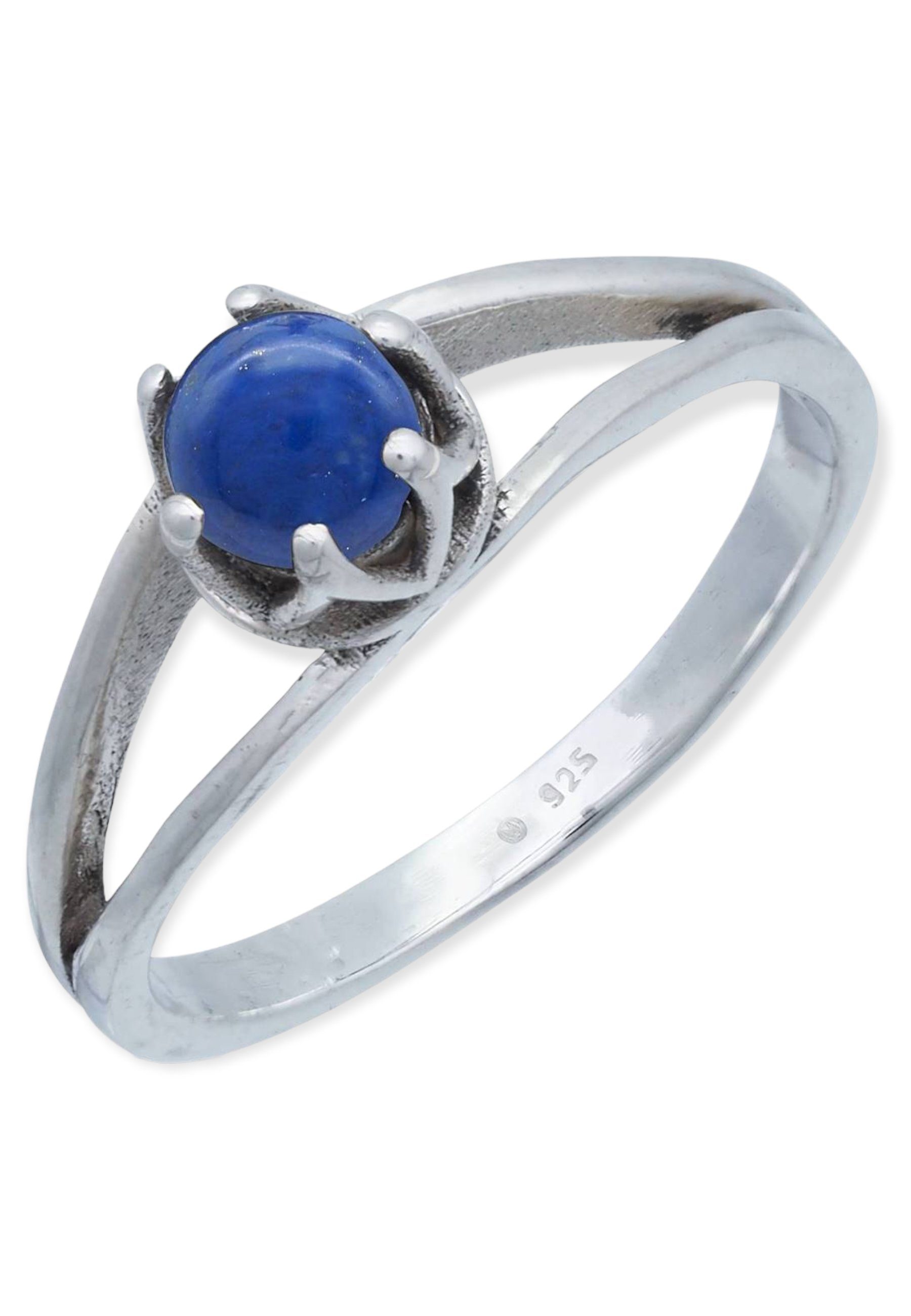 mantraroma Silberring 925er Silber mit Lapis Lazuli