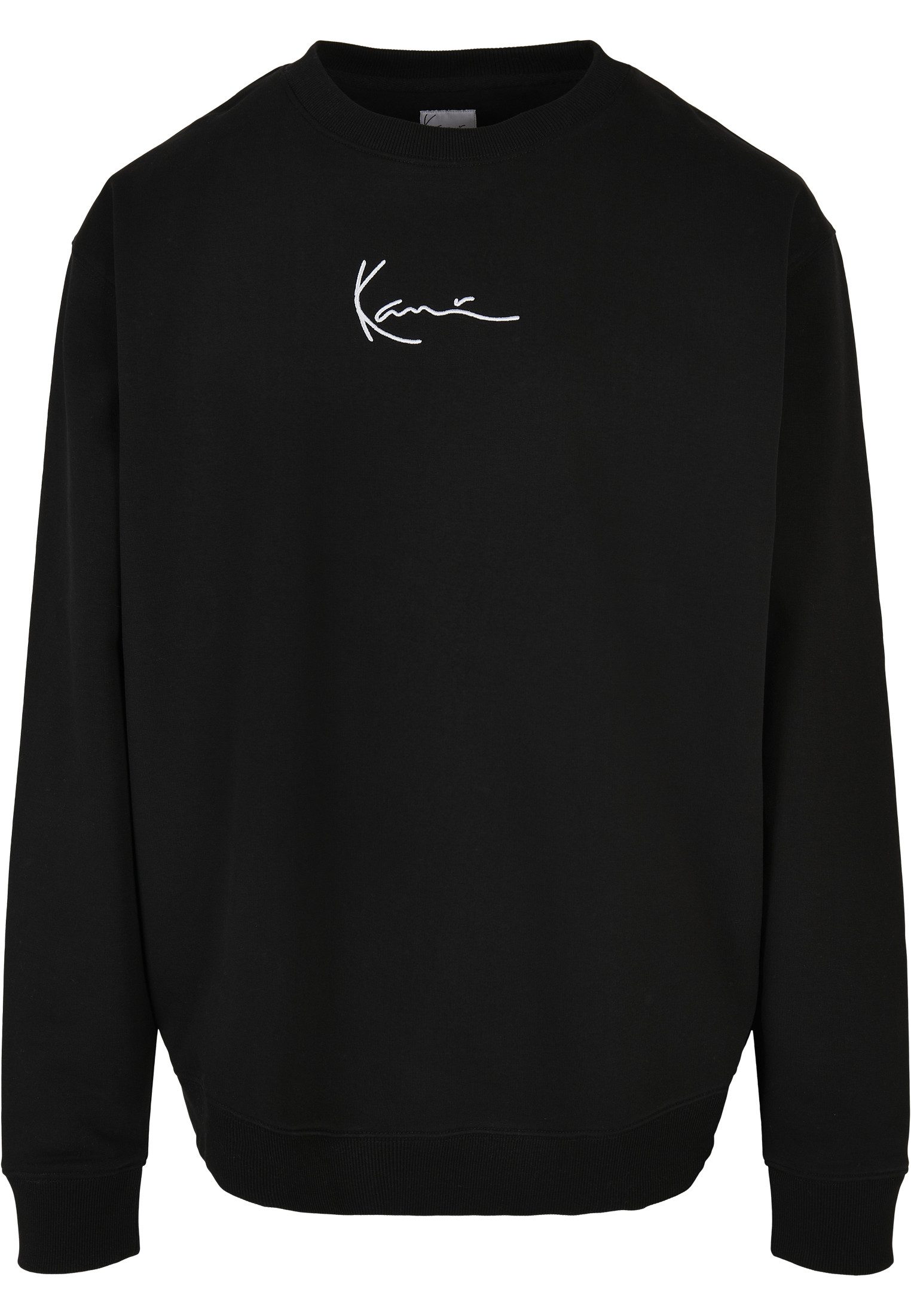 Karl Kani Rundhalspullover Karl Kani Herren KKMQ12003BLK Small Signature Crew (1-tlg)