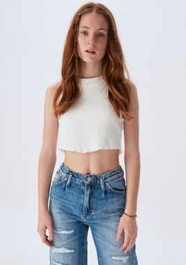 LTB Weite Jeans FELICIA mit Destroyed-Effekten, for GIRLS
