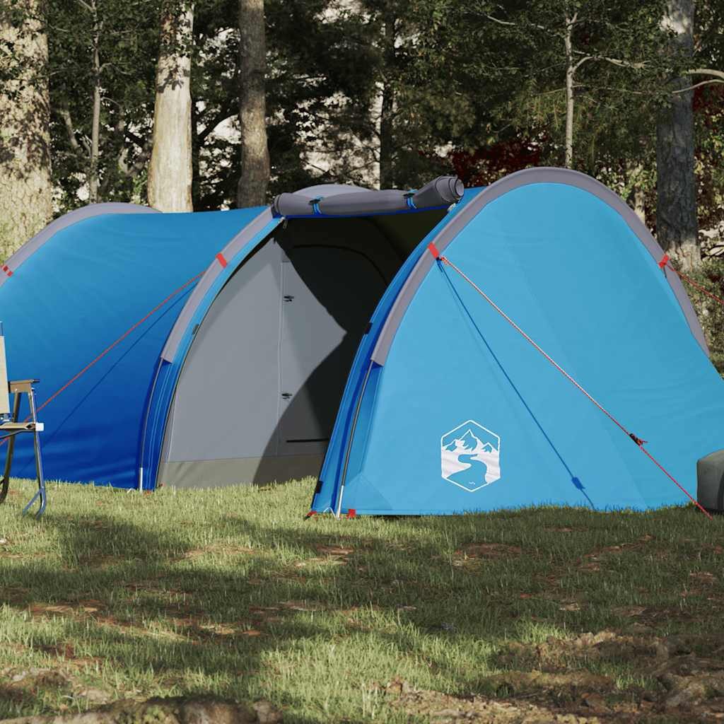 Faltzelt Campingzelt Tunnel 405x170x106 cm Blau