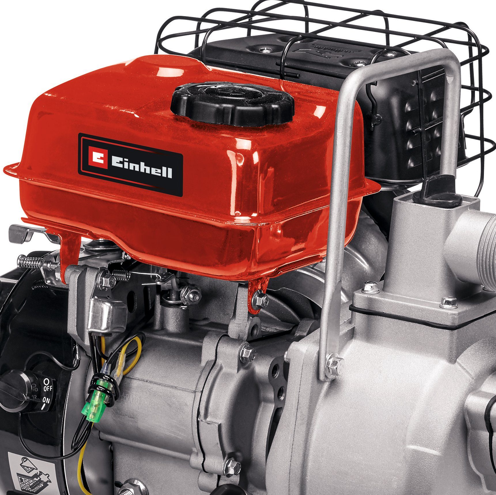 Einhell Wasserpumpe Benzinbetrieben, GC-PW 16, mit 4-Takt Motor, 14000 l/h max. Fördermenge – Bild 4 von 5