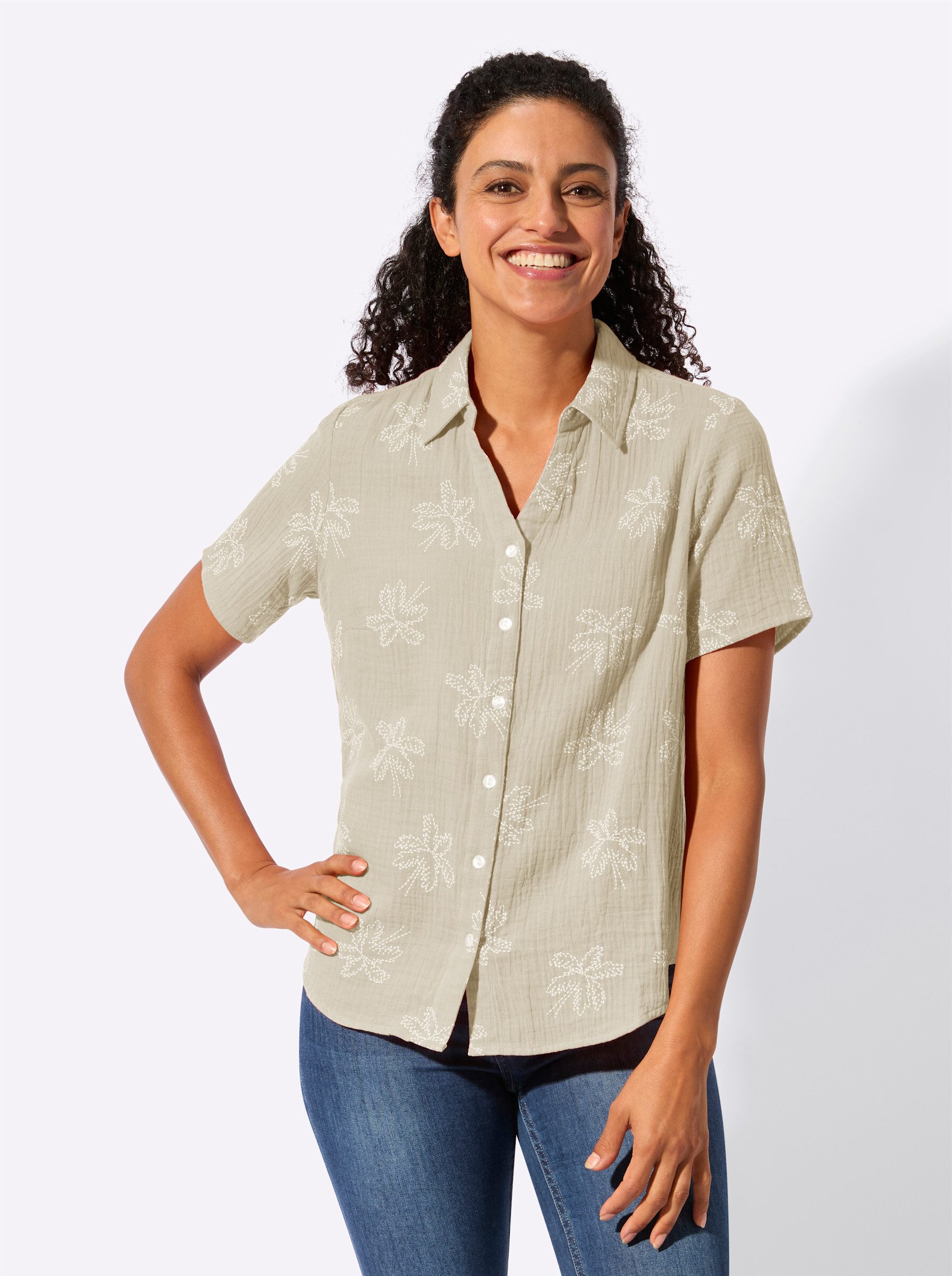 Witt Klassische Bluse Kurzarm-Bluse Kurzarm günstig online kaufen