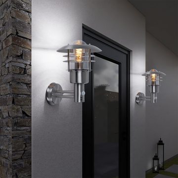 etc-shop Außen-Wandleuchte, Leuchtmittel nicht inklusive, Wandleuchte Wandlampe Laterne Terrassenleuchte