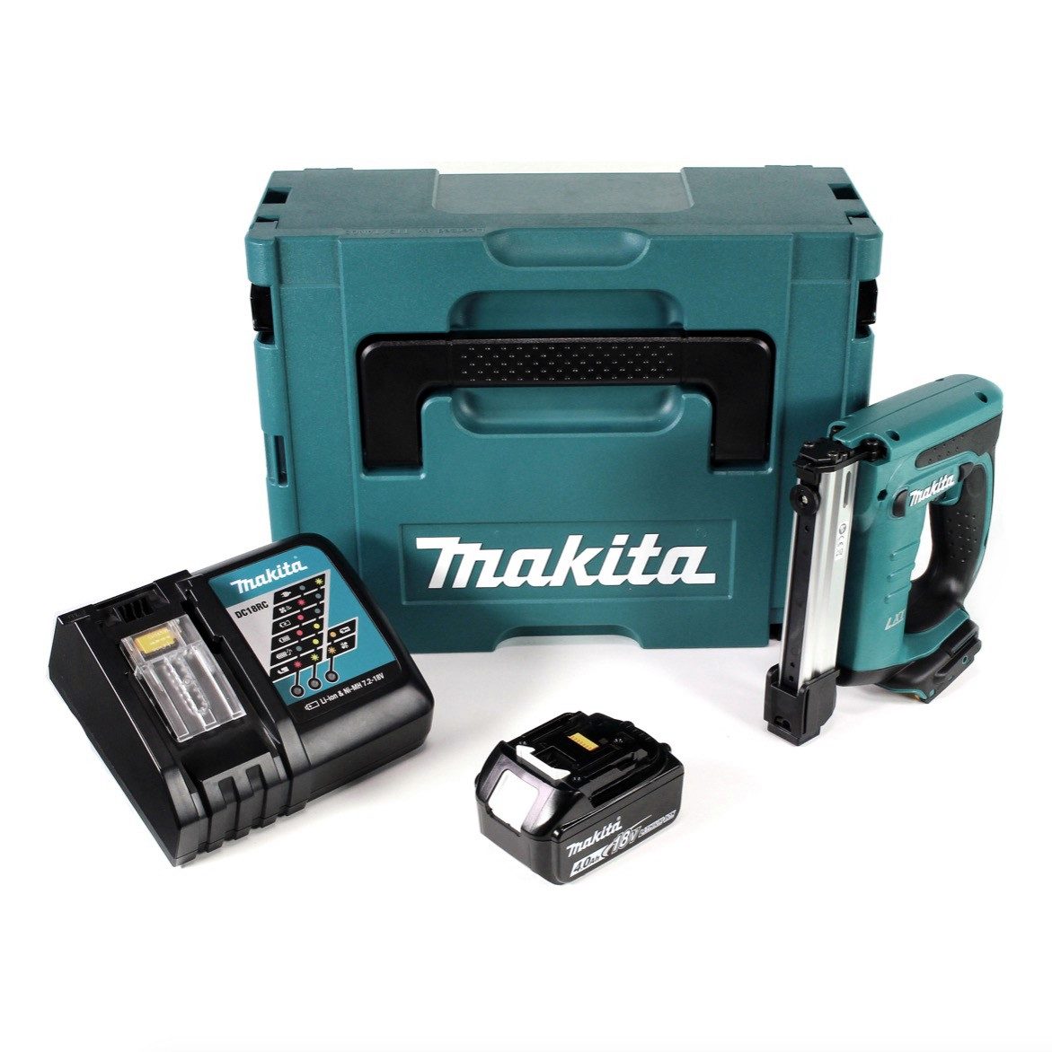 Thumbnail - Makita Nagler DST 221 RM1J 18 V Li-ion Akku Tacker im Makpac + 1x BL 1840 B 4,0 Ah