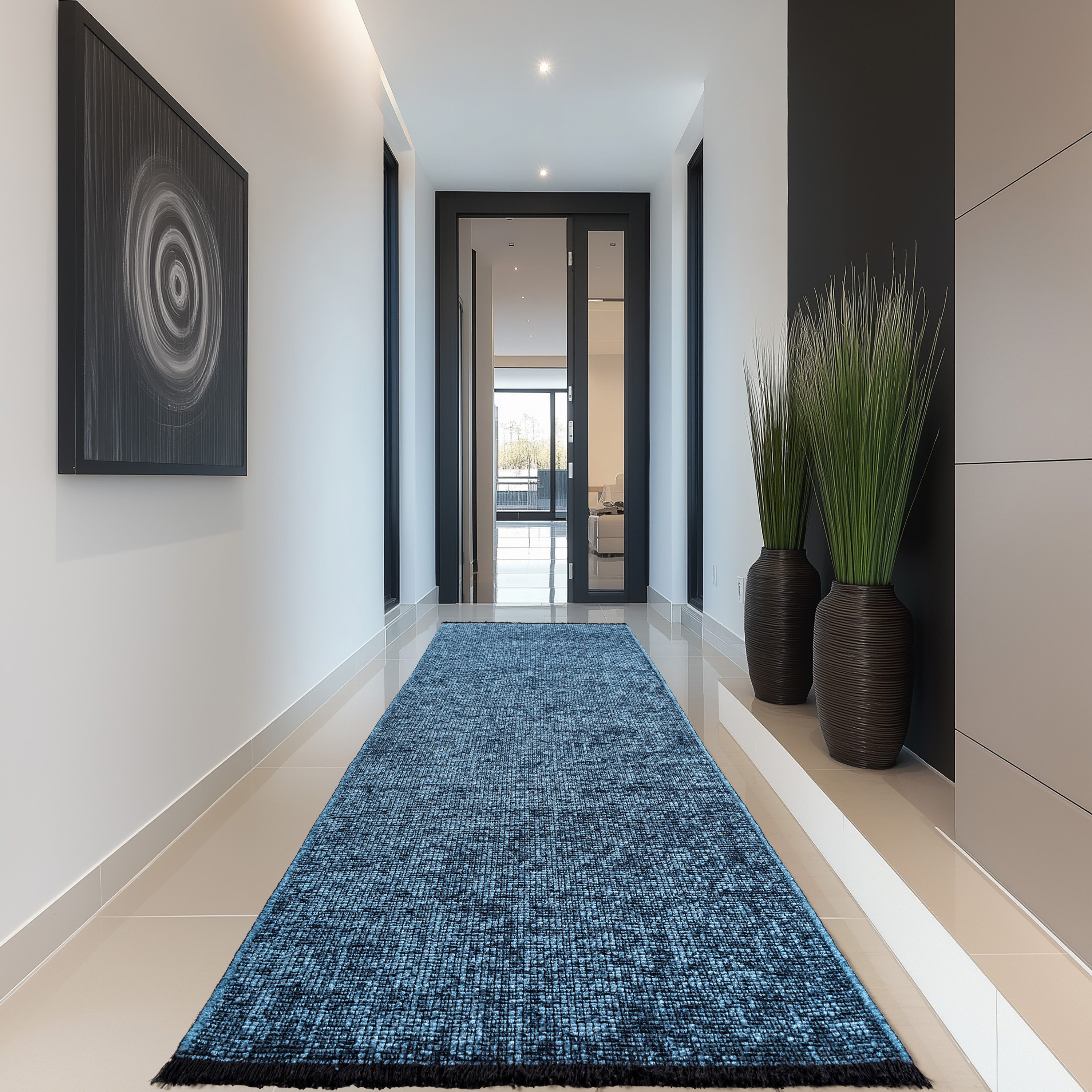 Carpettex Veloursteppich Boho Design, Läufer, Höhe: 7 mm, Baumwolle, Waschbarer Teppich, Boho-Stil, Wohnzimmer, Schlafzimmer