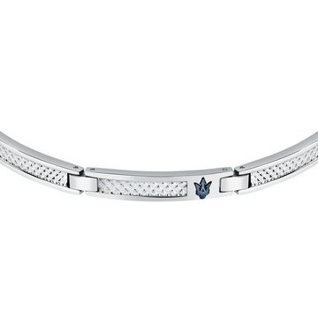 MASERATI Armband Bracelet IP BLUE TRIDENT Herren 100% Edelstahl (1-tlg)