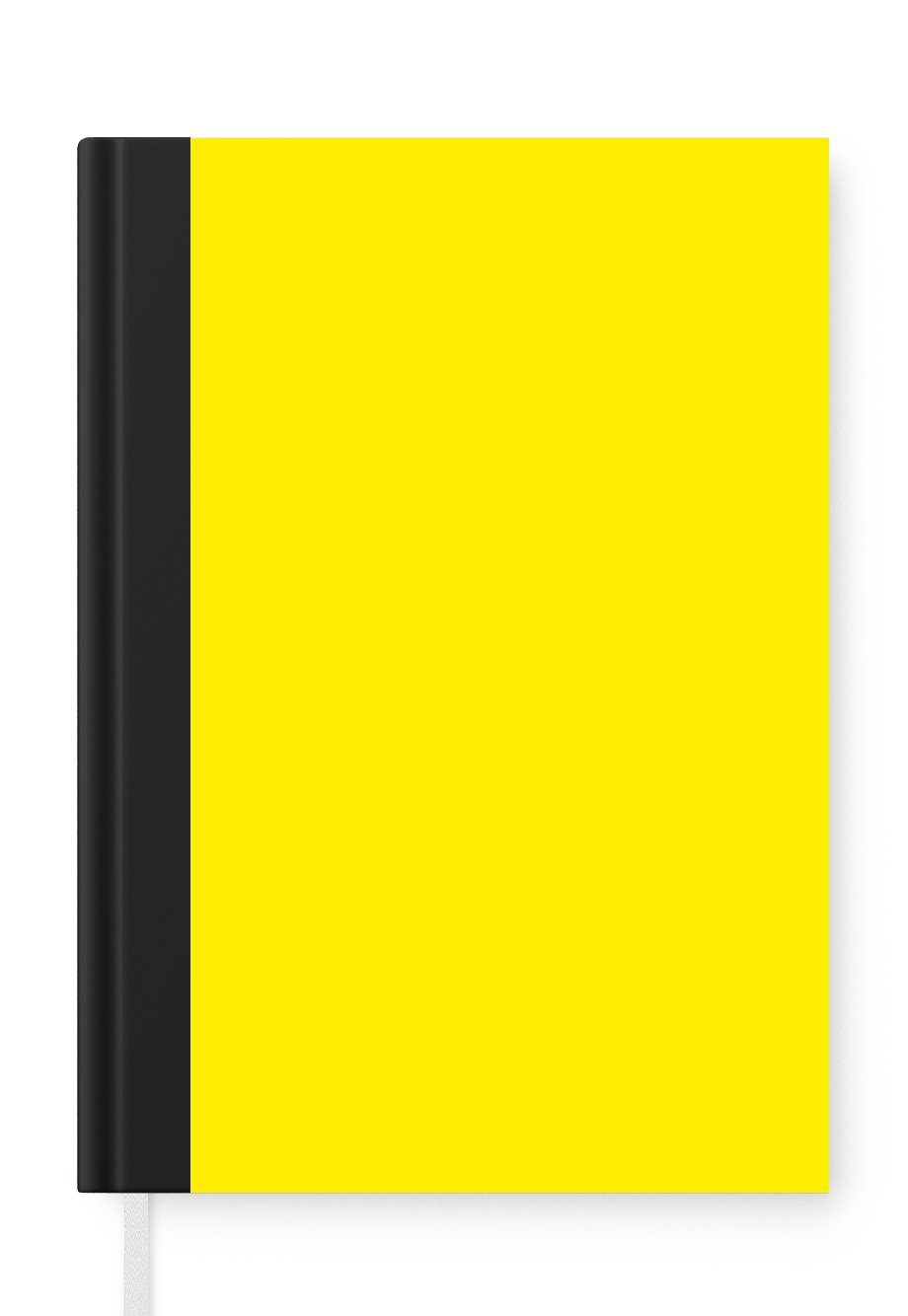 MuchoWow Notizbuch Gelb - Zitrone - Neon - Farben, Journal, Merkzettel, Tagebuch, Notizheft, A5, 98 Seiten, Haushaltsbuch