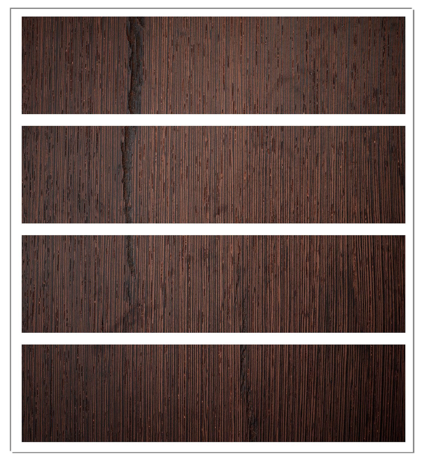 Wallario Möbelfolie Holz-Optik Textur dunkelbraunes Holz