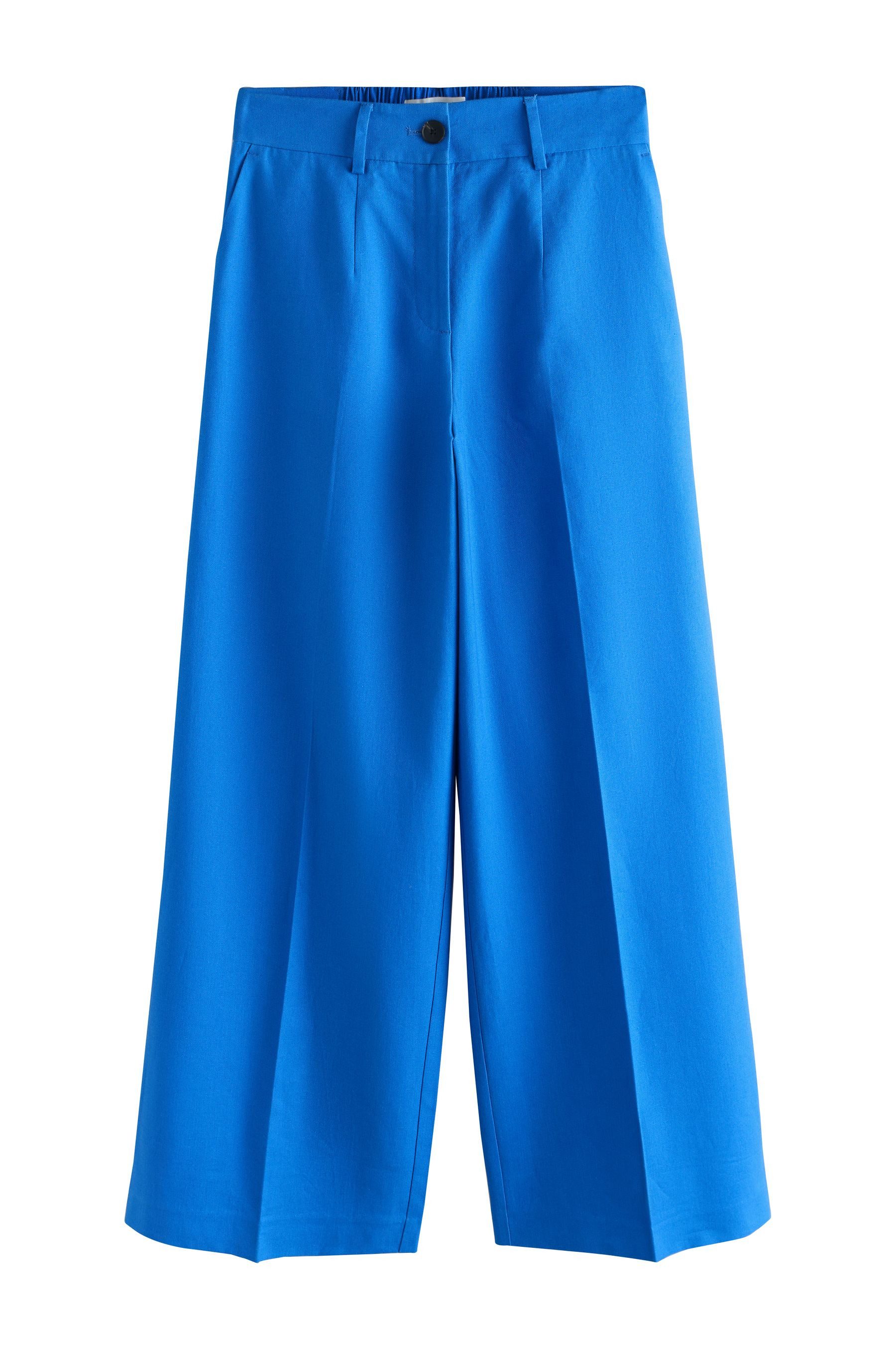 Next Palazzohose Hose mit weitem Bein und Leinen, Kurzgröße (1-tlg) günstig online kaufen