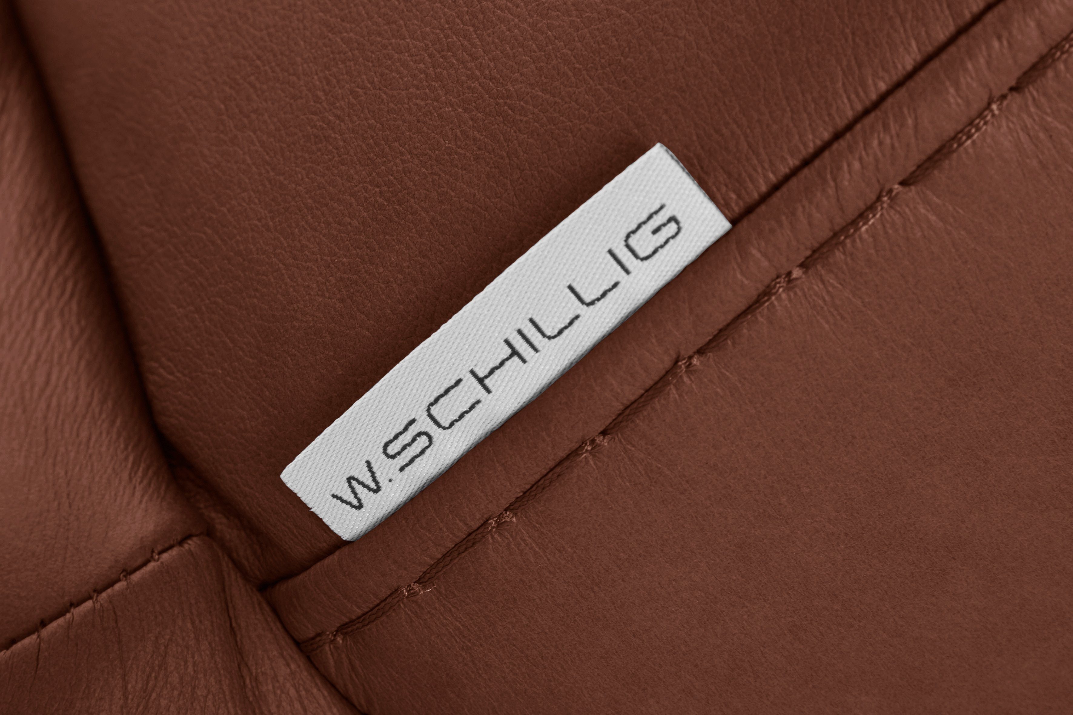 in cm 2-Sitzer mit W.SCHILLIG Bronze 192 Breite montanaa, pulverbeschichtet, Metallfüßen