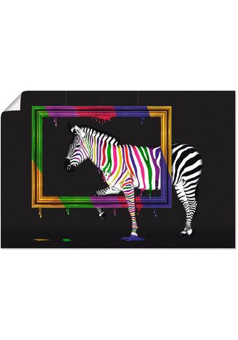 Artland Paveikslas »Das Regenbogen Zebra« Anim...