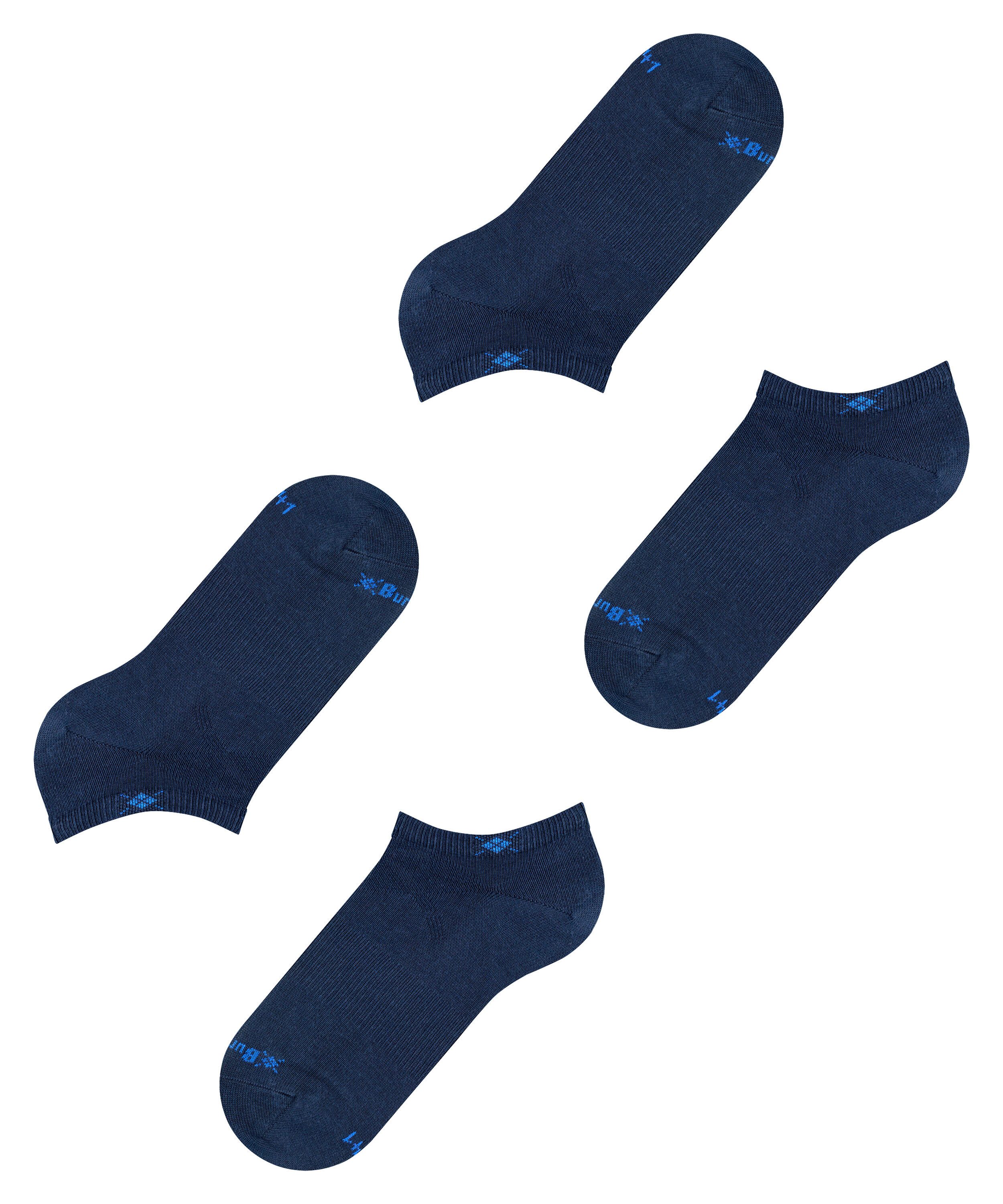 Burlington Sneakersocken Everyday (2 Paar) Einheitsgröße 36-41, unifarben, Burlington-Logo – Bild 5 von 5