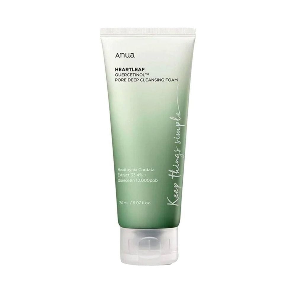 Anua Gesichts-Reinigungsmaske Anua, Heartleaf Quercetinol Pore Deep Cleansing Foam - 150 ml, Porentiefer Reinigungsschaum mit Heartleaf und Quercetinol