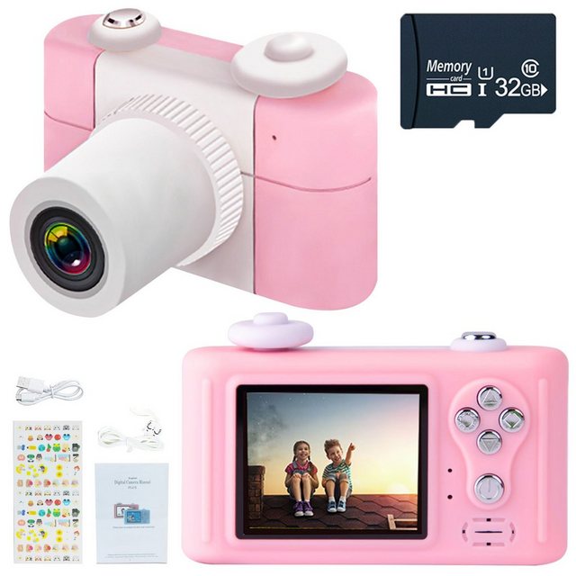 Kind Ja »Kinderkamera, Spielzeugkamera, Kinderspielzeug, Videokamera« Kinderkamera (Digitalkamera, 2 , 18 Megapixel, mit 32G Speicherkarte)  - Onlineshop OTTO