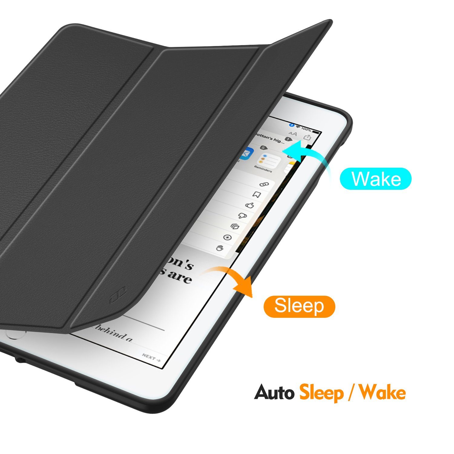 Fintie Tablet-Hülle für iPad 9. Generation 2021/8. Gen 2020/7. Gen 2019 10.2 Zoll, Superleicht TPU Rückseite Abdeckung mit eingebautem Pencil Halter