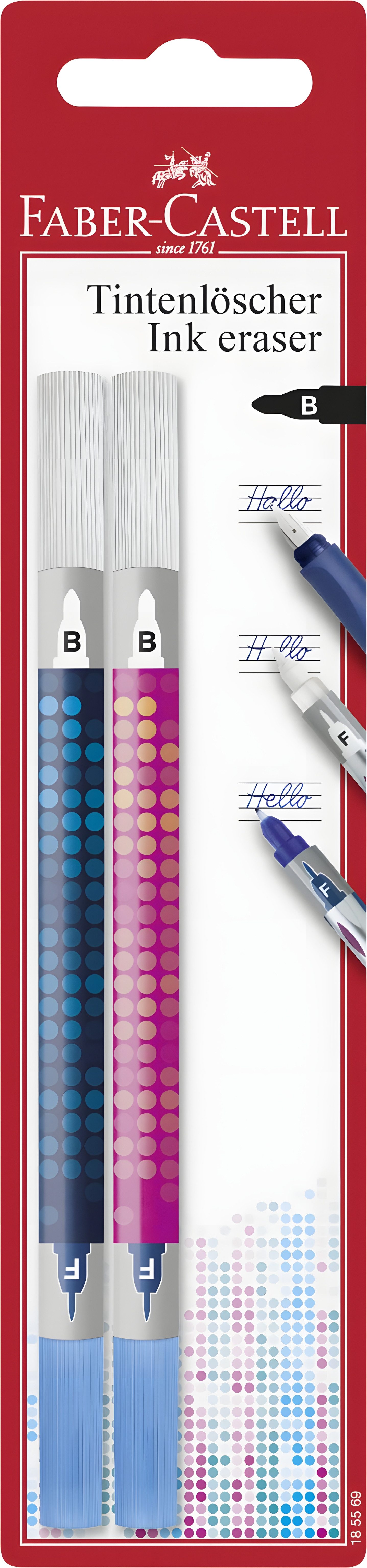 Faber-Castell Чернильный убийца Faber Castell Tintenlöscher Korrekturspitze B 2er