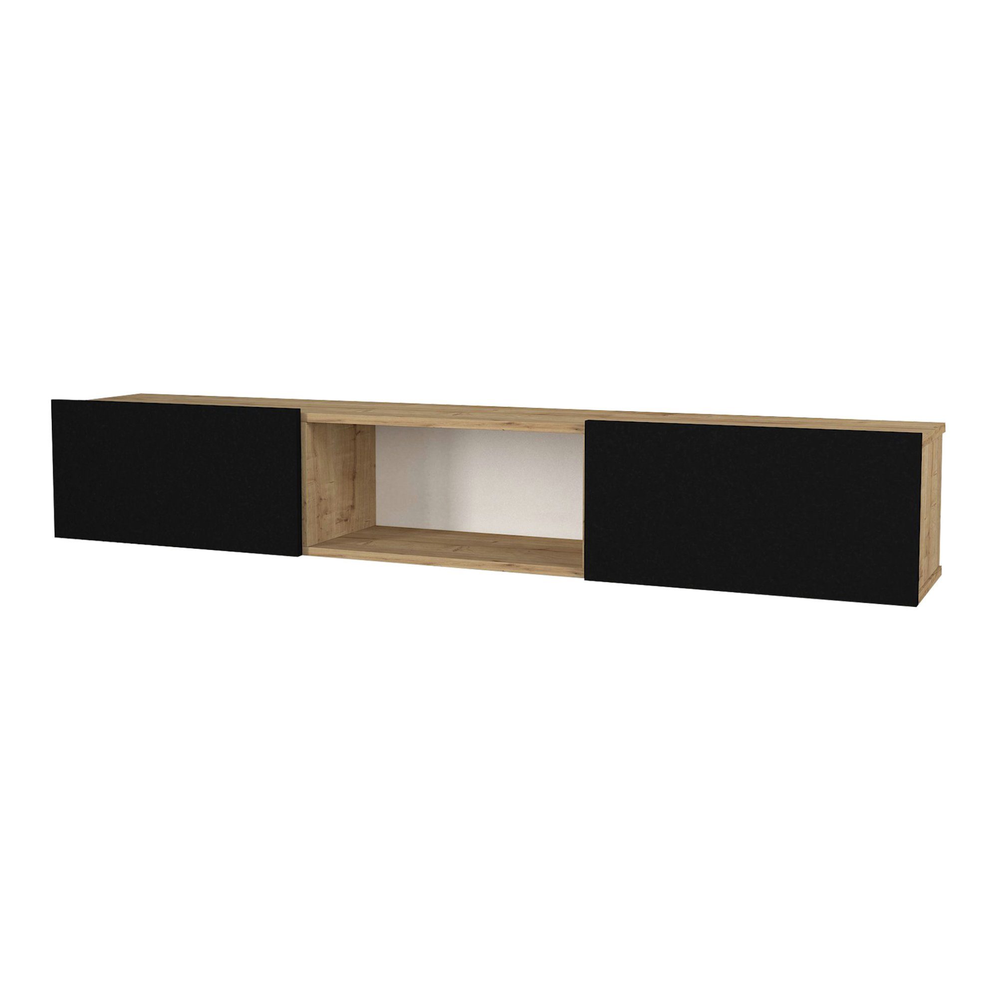 en.casa Lowboard, »Paltamo« Fernsehschrank 180x31x29,5cm Eiche günstig online kaufen