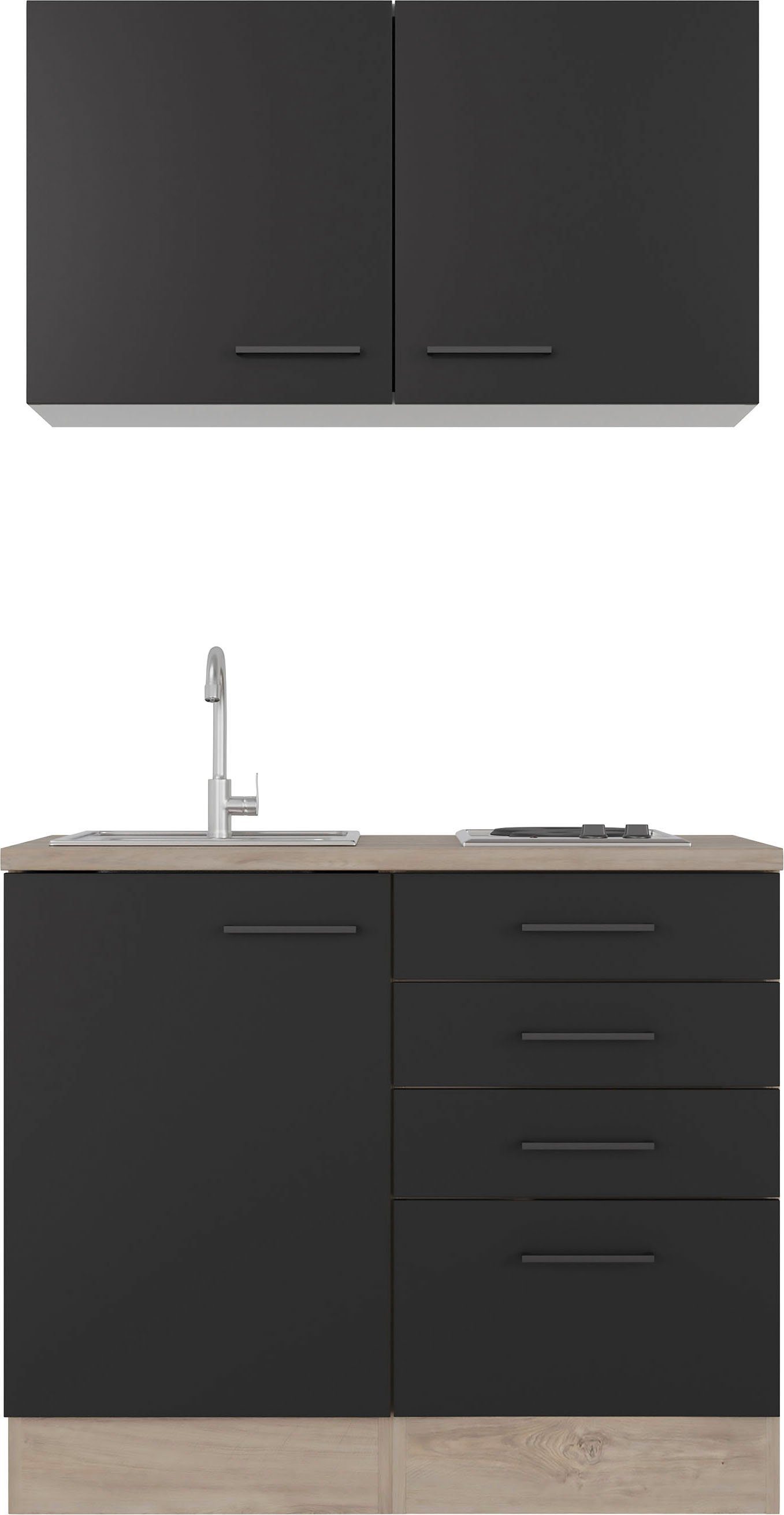Flex-Well Кухніzeile Capri, mit E-Geräten, Gesamtbreite 100 cm, in weiten Farben erhältlich