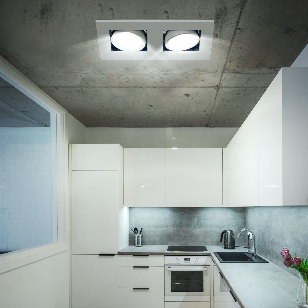 3er Set LED Einbau Strahler Decken Lampen Wohn Zimmer Leuchten Spots schwenkbar 