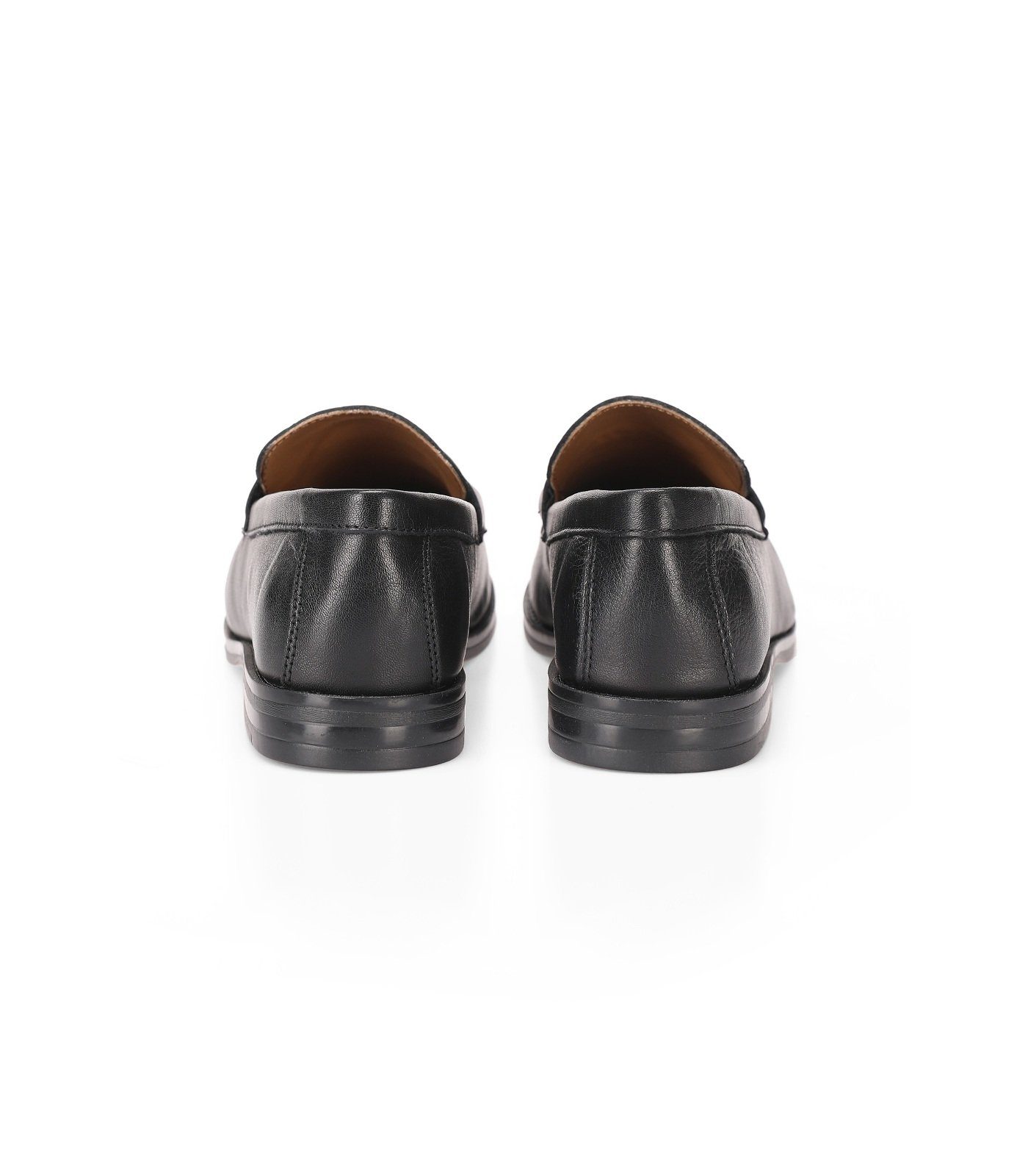 INUOVO Slipper Leder Slipper Schwarz