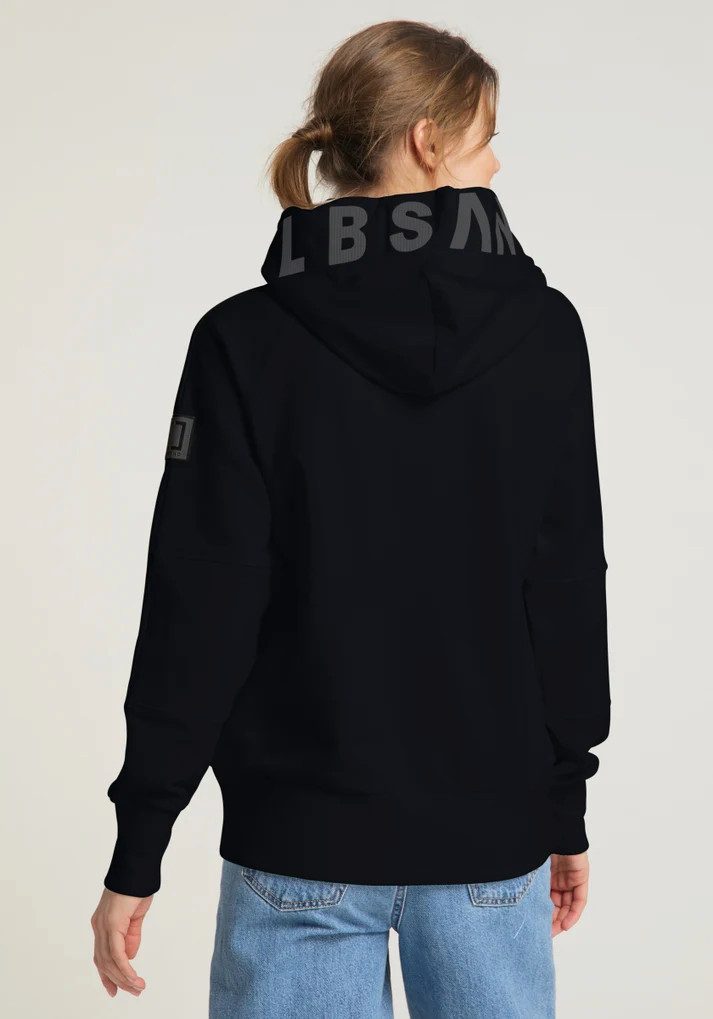 Elbsand Sweatjacke Kelda Zip-Jacke Logoprint auf der Kapuze