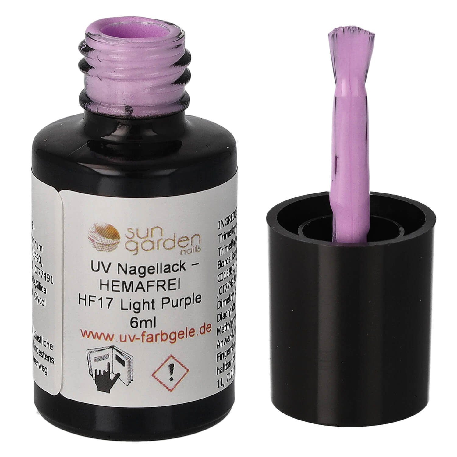 Nagellack Nagellack Light Purple HF17 Sun UV – 6ml HEMAFREI Garden Nails -