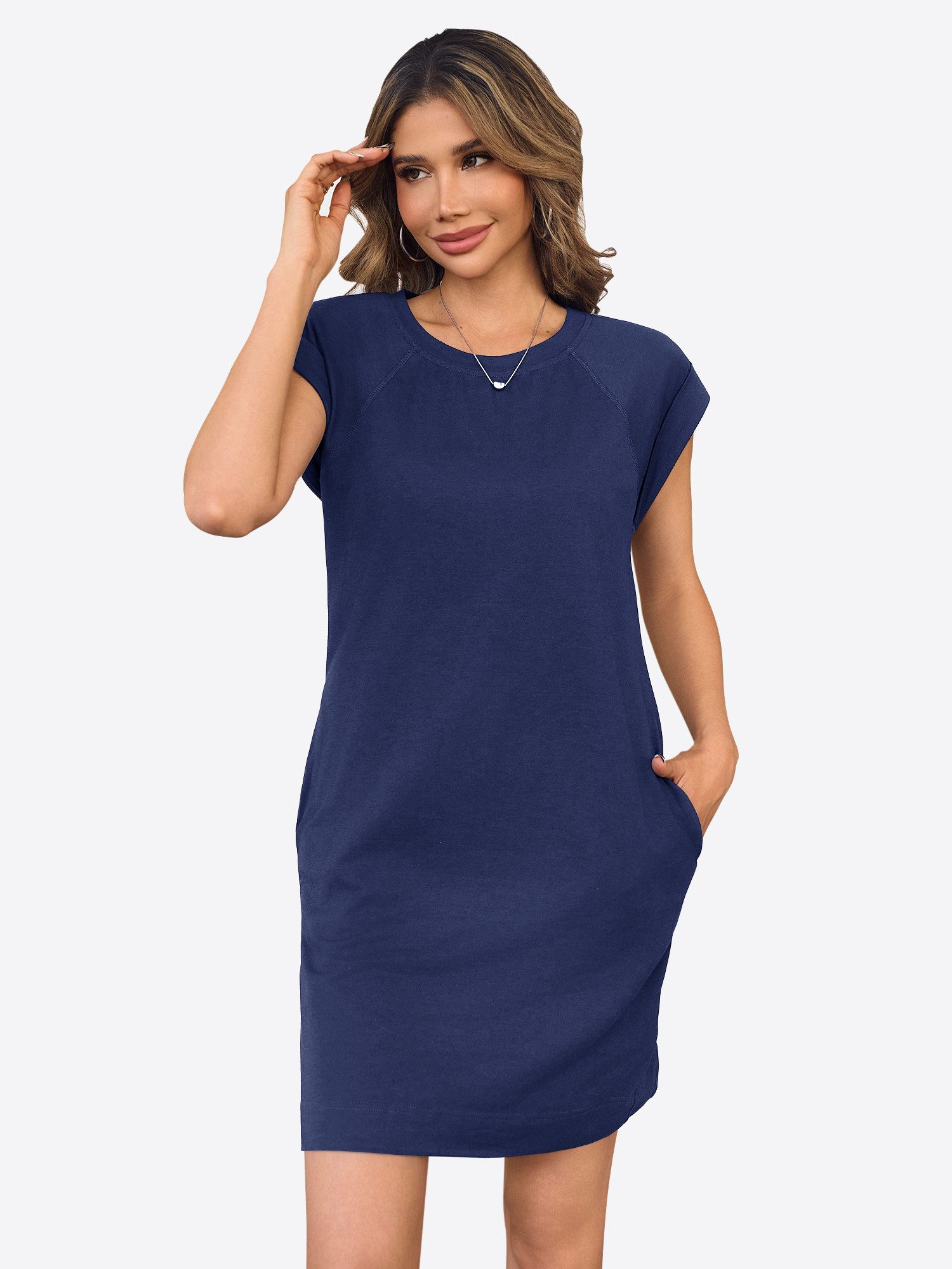 Imily Bela Minikleid Damen Lockeres Gerades Kleid (Packung, 1-tlg., 1per-Pa günstig online kaufen
