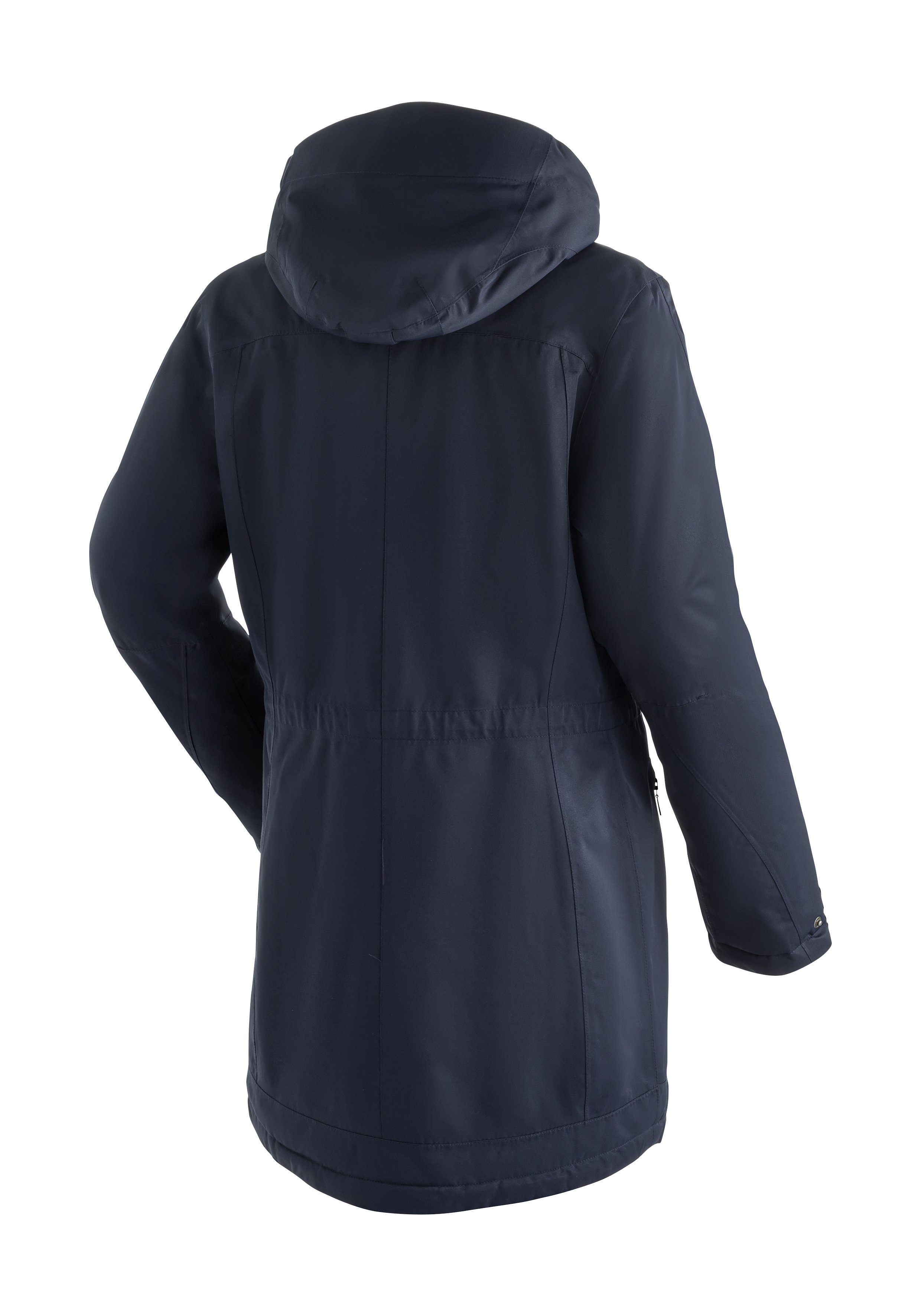 Wetterschutz 2 Maier Sports mit vollem Lisa Outdoor-Mantel Funktionsjacke dunkelblau