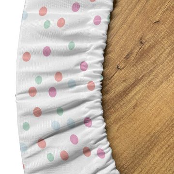 Abakuhaus Tischdecke Rundum-elastische Stofftischdecke, Gefleckt Punktmuster auf einfarbigem Hintergrund