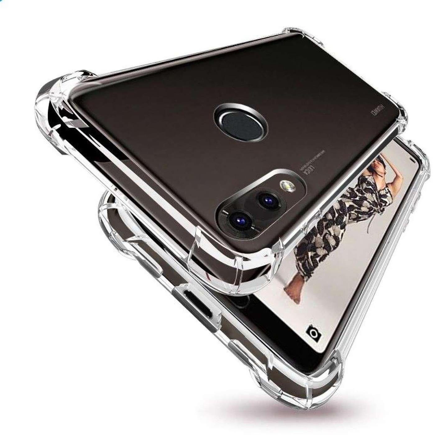 CoolGadget Handyhülle Anti Shock Rugged Case für Huawei P20 Lite 5,8 Zoll, Slim Cover mit Kantenschutz Schutzhülle für P20 Lite Hülle Transparent