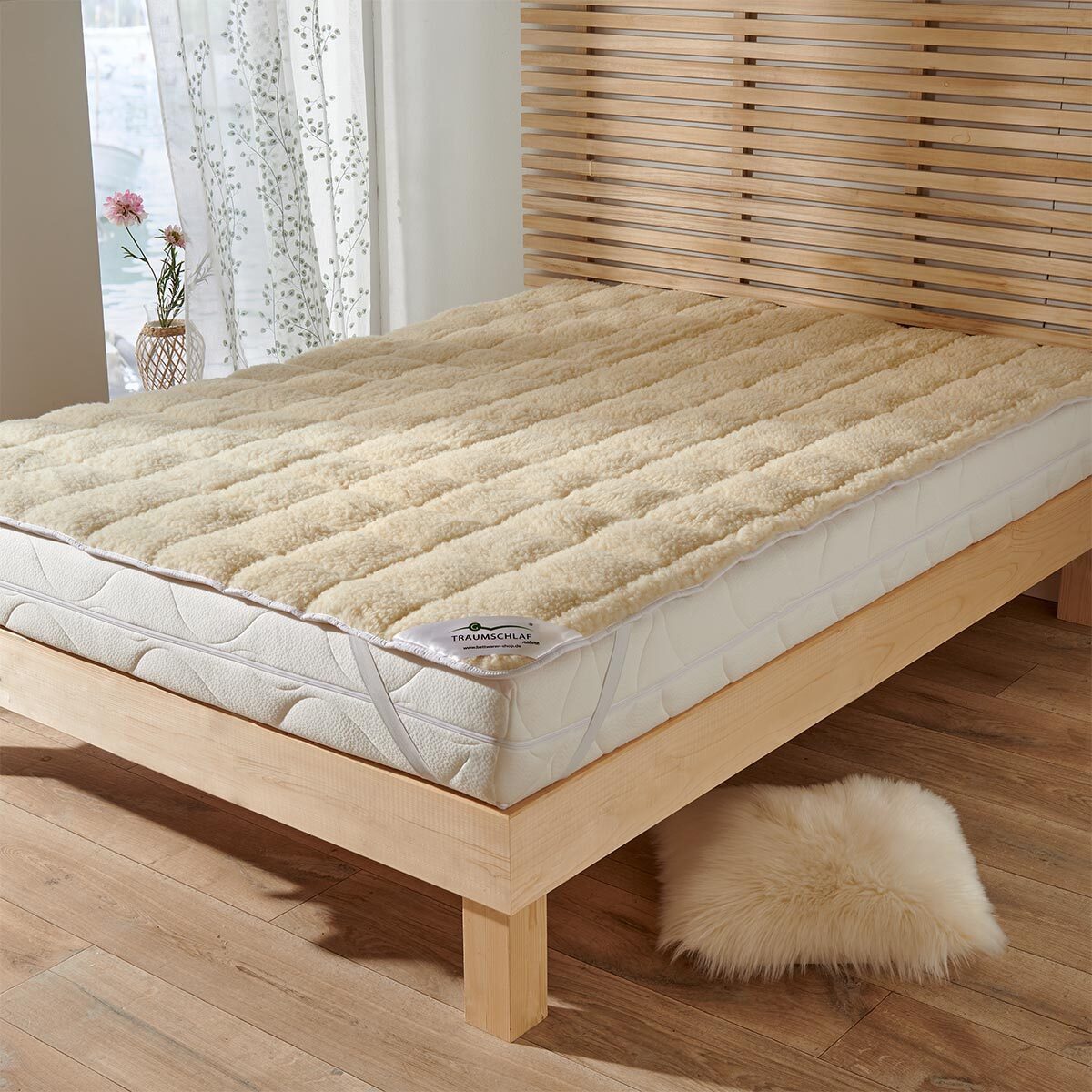 Matratzenauflage Nature Lammflor Unterbett Wende-Matratzenauflage TRAUMSCHL günstig online kaufen