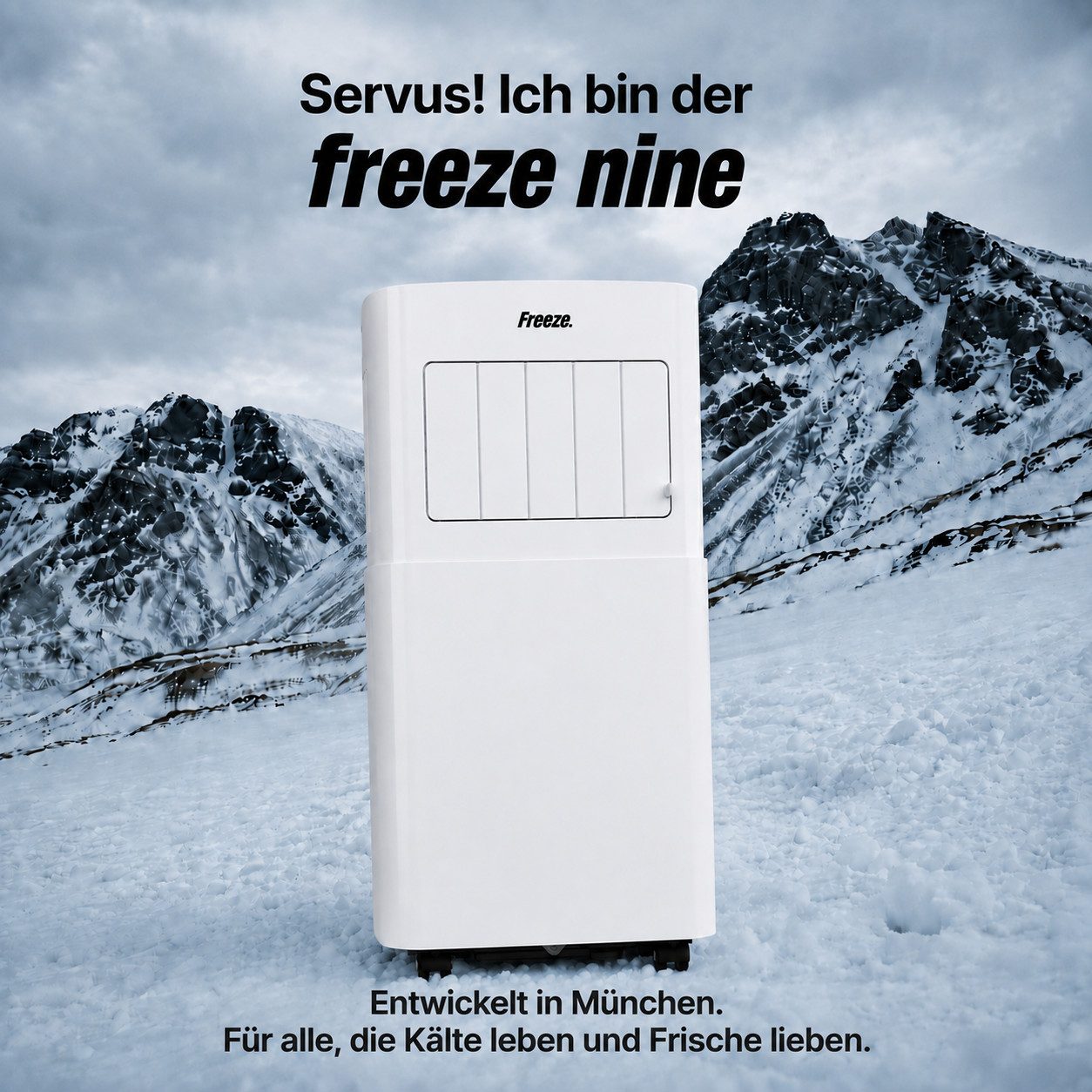 Freeze. Klimagerät nine 9000BTU mobile Klimaanlage – Bild 2 von 5