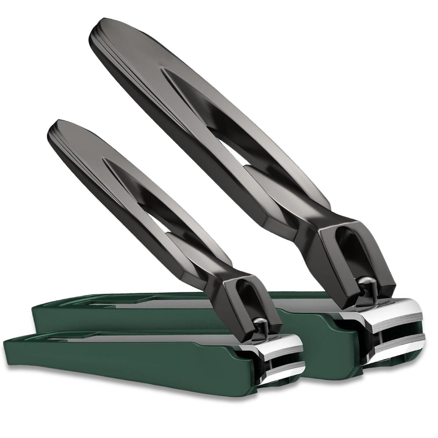 LuxusKollektion Nagelknipser-Set Nagelknipser-Set 2er Edelstahl mit Auffangbehälter