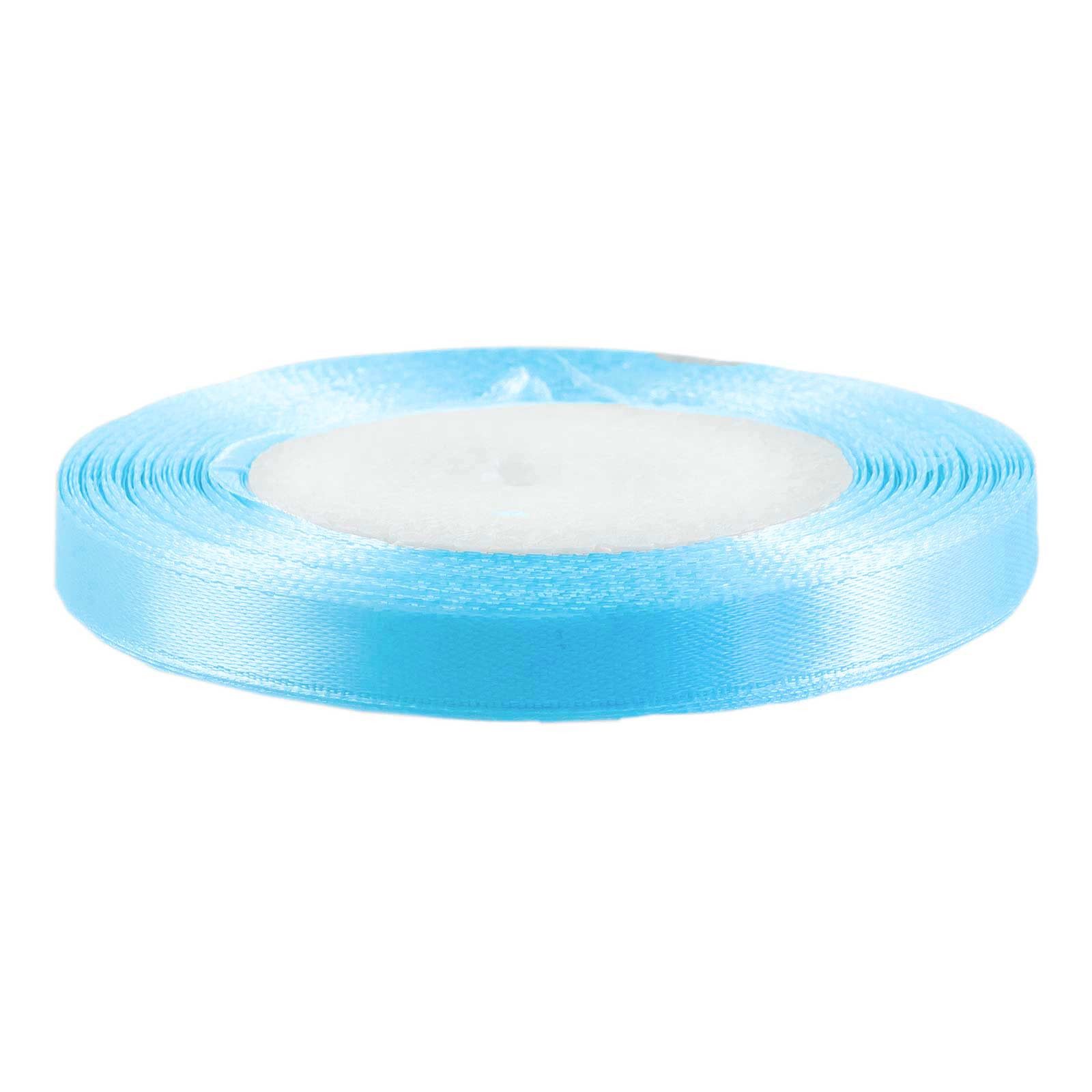 maDDma Satinband 22,5m Satinband 10mm Dekoband Geschenkband Schmuckband, babyblau