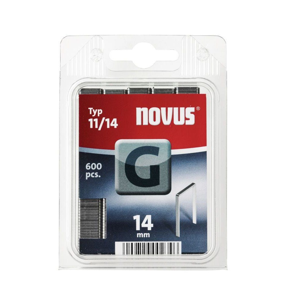 NOVUS Tackerklammer Novus Tackerklammer Typ G 11 14 mm 600 Stück