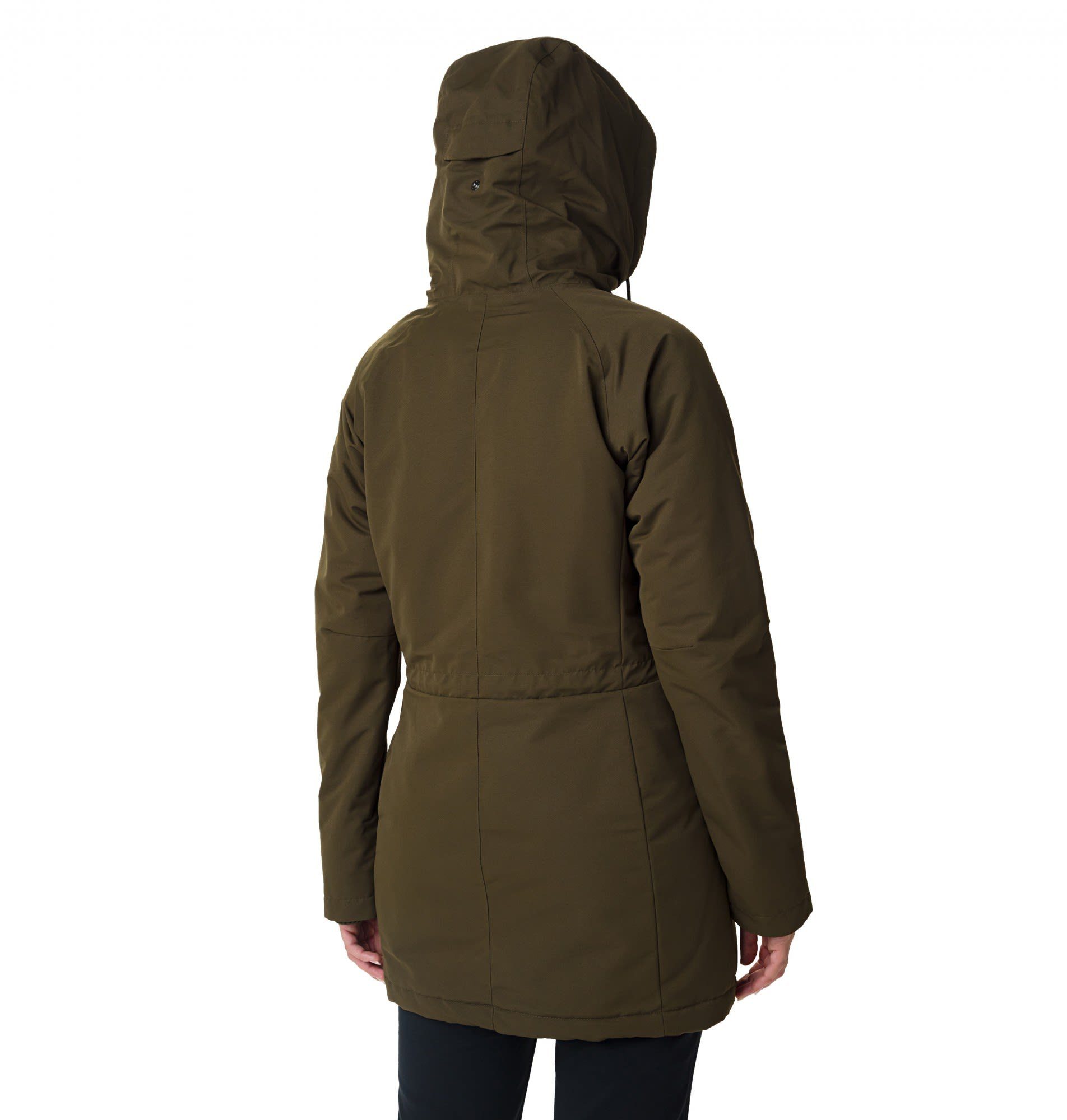 Damen South Columbia Lined Olive Green Anorak Sherpa Canyon Columbia Jacket W