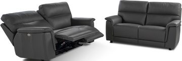 CALIA ITALIA 3-Sitzer Sette, in Leder, 206 cm Breite, mit elektrischer Relaxfunktion