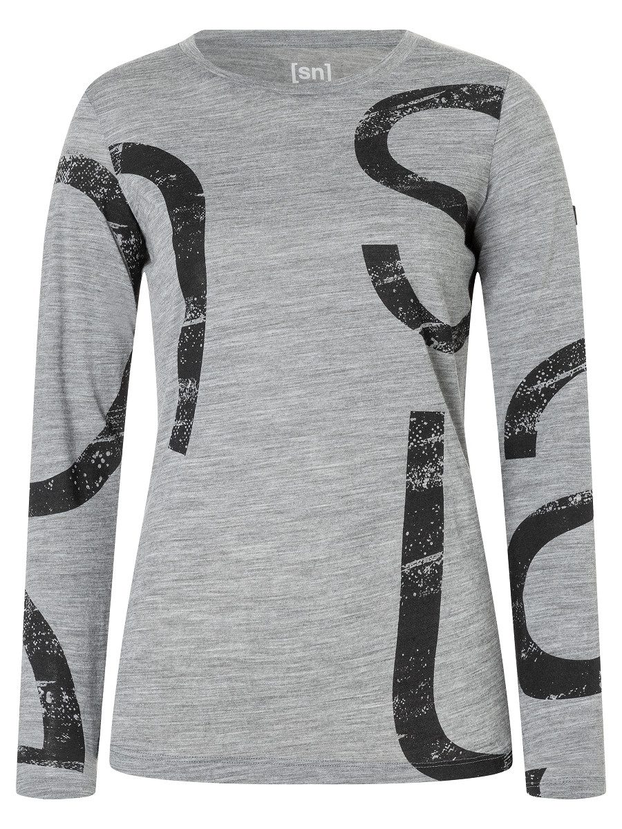 SUPER.NATURAL Langarmshirt für Damen, Merino W günstig online kaufen