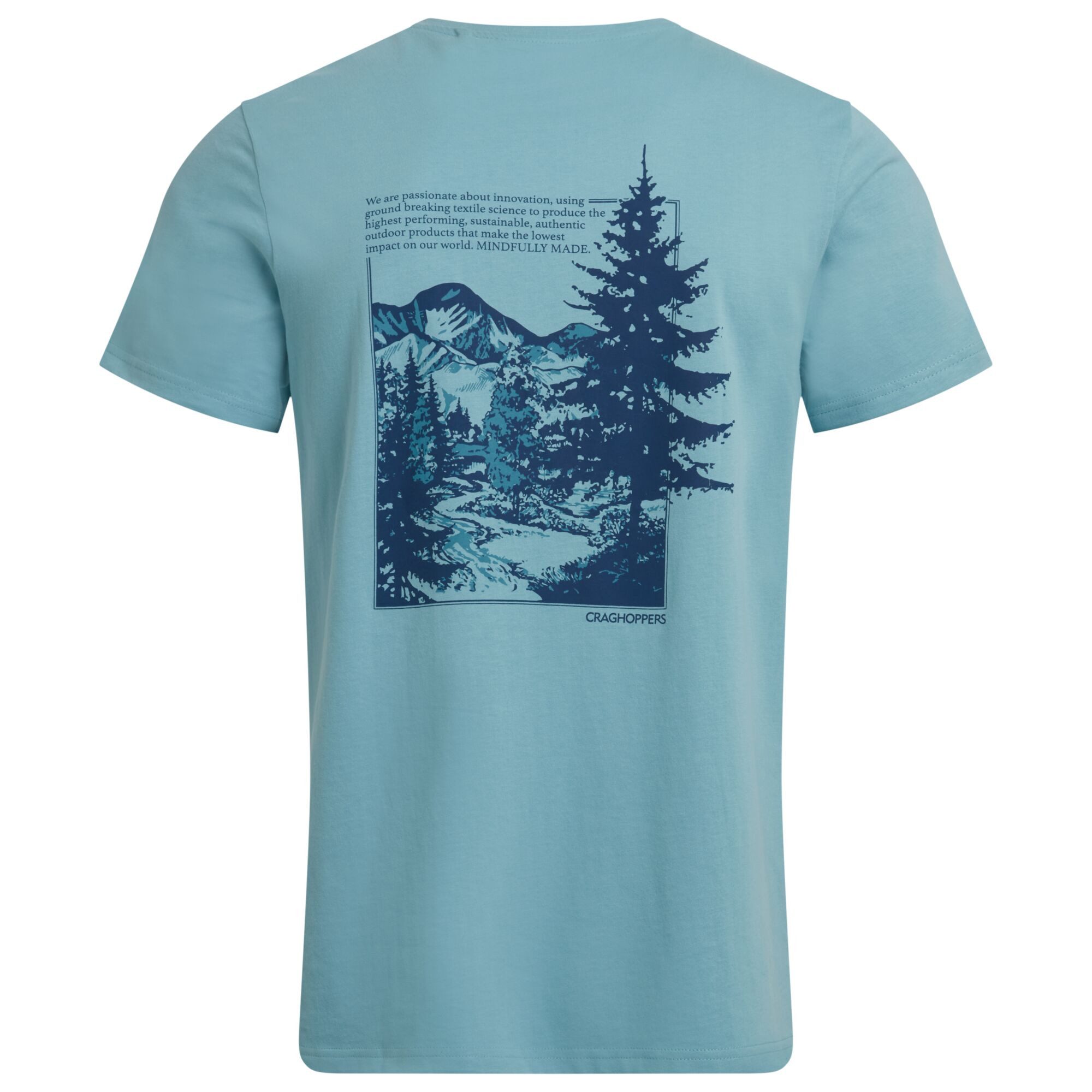 Craghoppers T-Shirt Craghoppers - Lucent LOGO T-Shirt aus Bio Baumwolle, blue