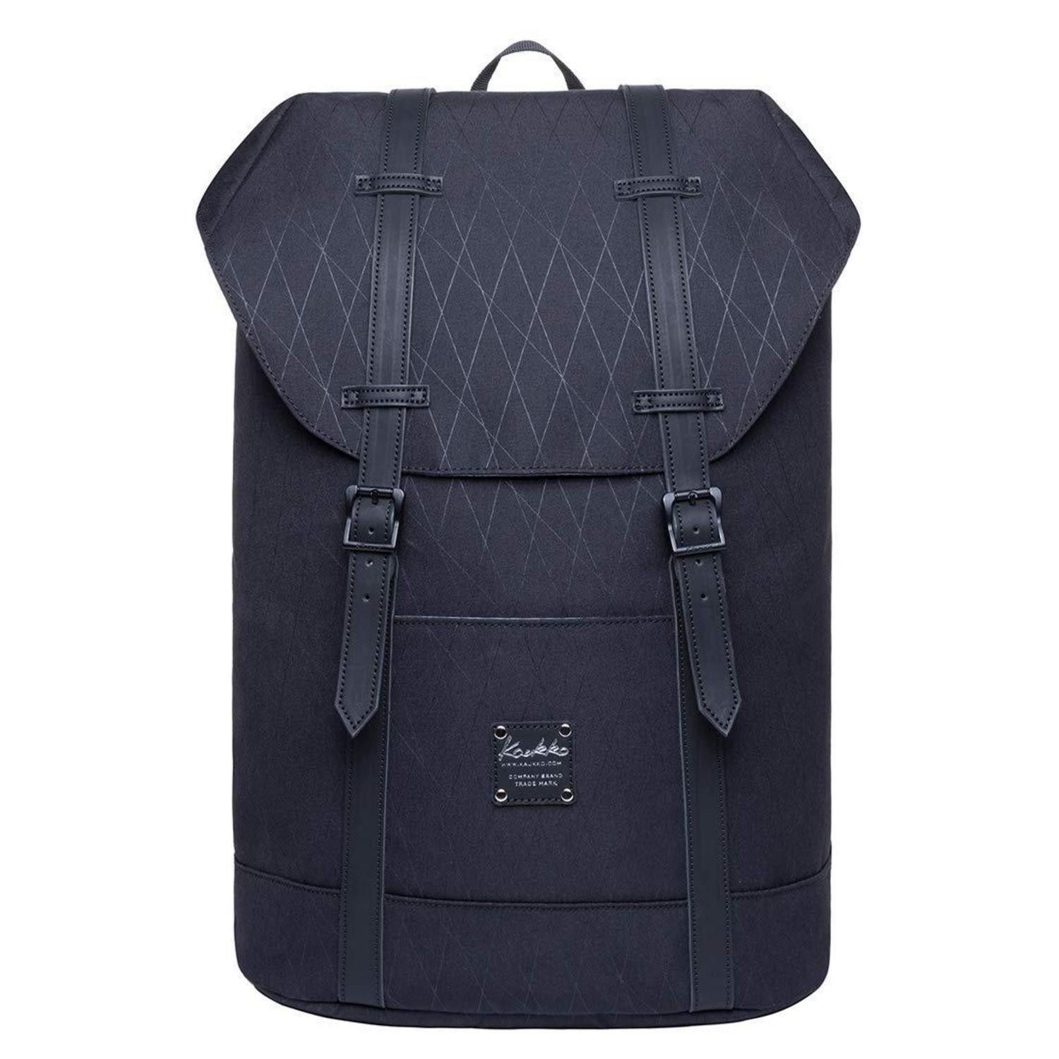 LuxusKollektion Laptoprucksack Rucksack Funktionsrucksack Outdoor Student Schwarz