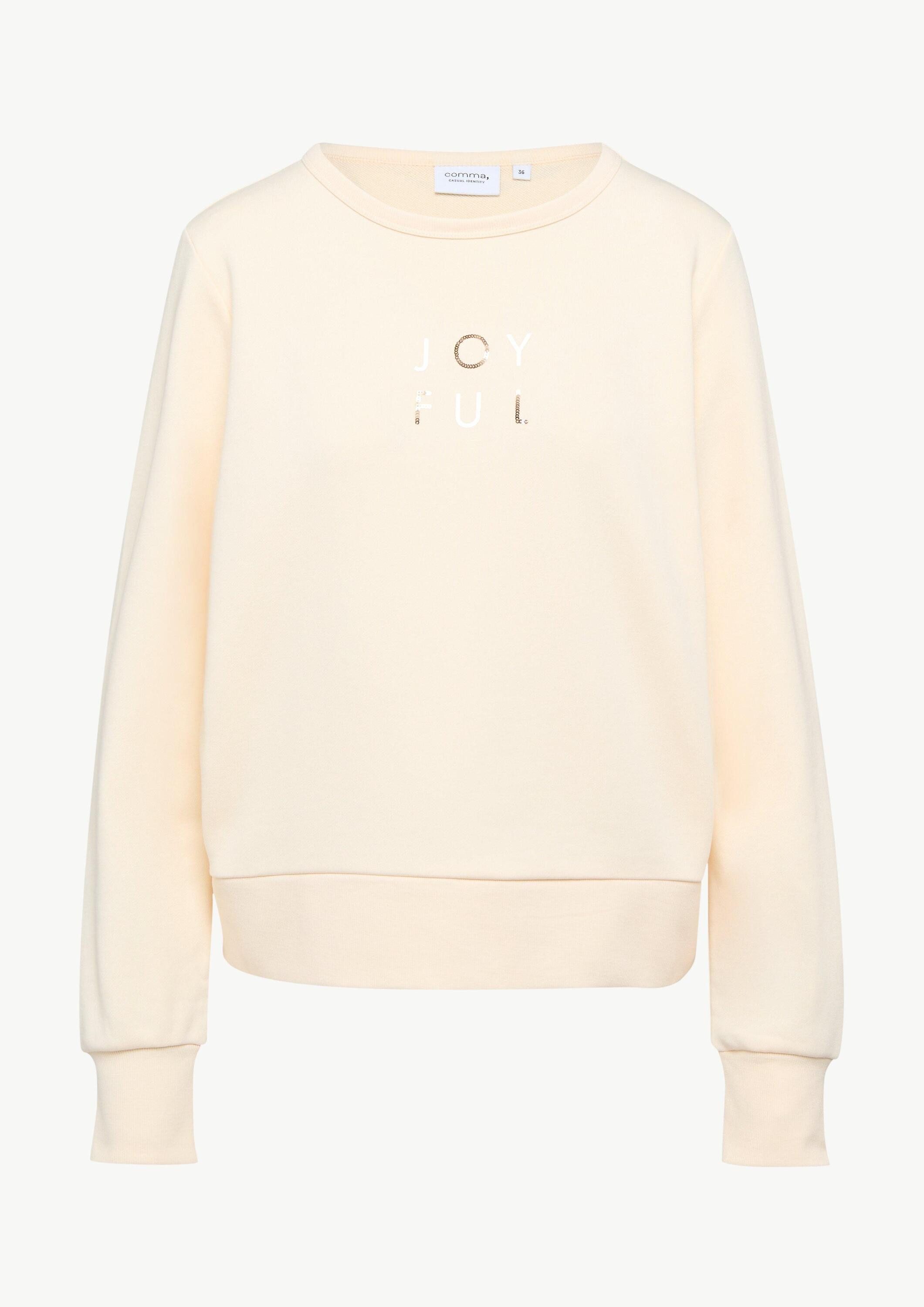 comma Sweatshirt Sweatshirt Sweatshirt mit Artwork
