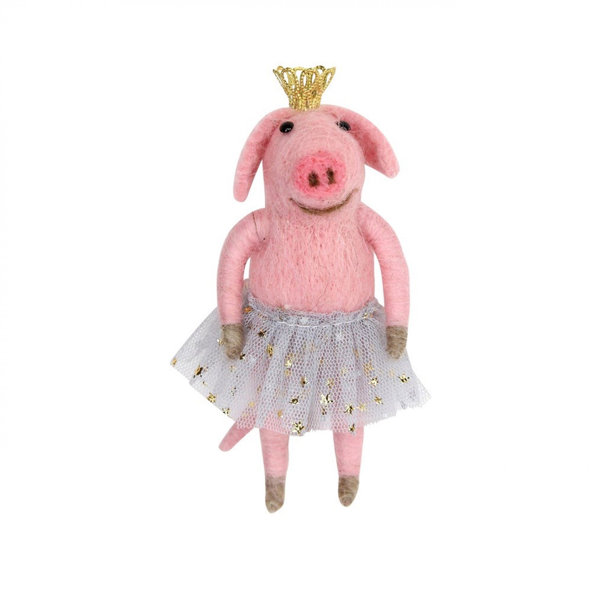 Gisela Graham Weihnachtsfigur Gisela Graham Anhänger Pink Pig Ballerina mit Tutu