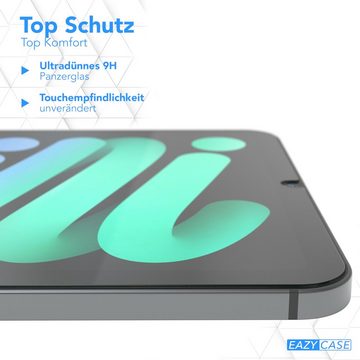 EAZY CASE Schutzfolie Schutzglas für Apple iPad Mini 6 (2021), 8,3 Zoll Panzerglas Displayfolie Tabletschutz Glasfolie Kratzschutz