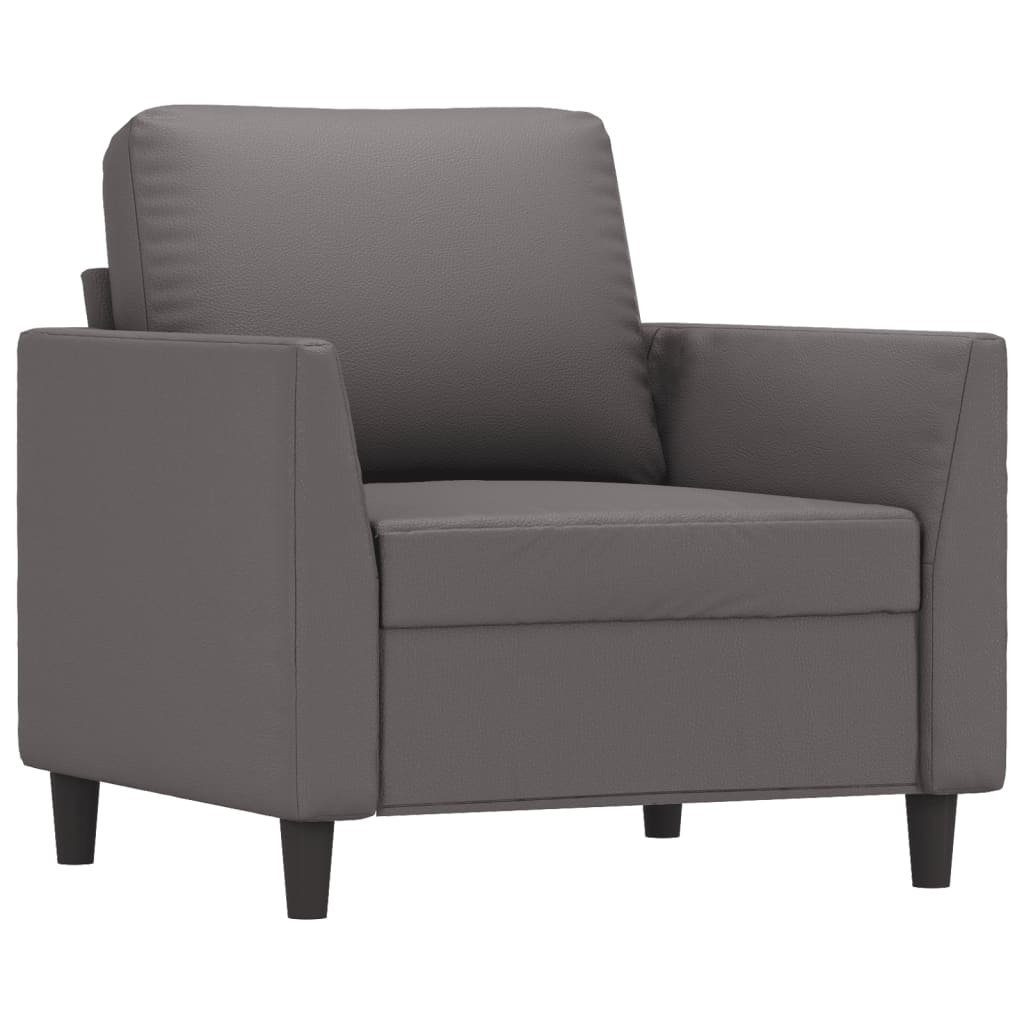 vidaXL Kunstleder Grau cm 60 Sofa Sessel