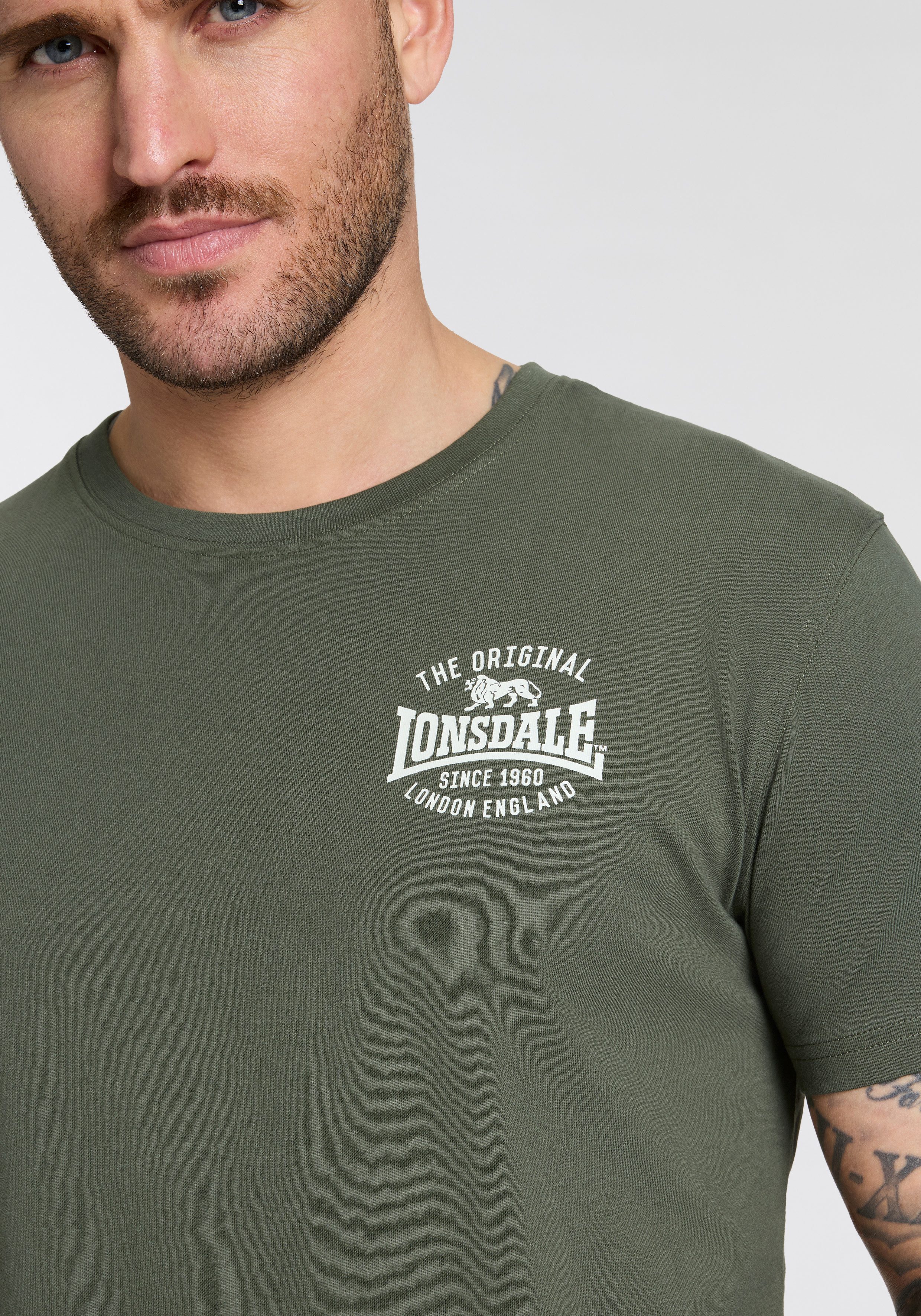 Lonsdale T-Shirt HAWTON (Packung, 2-tlg) Doppelpack mit 2 T-Shirts, aus Baumwolle – Bild 4 von 5