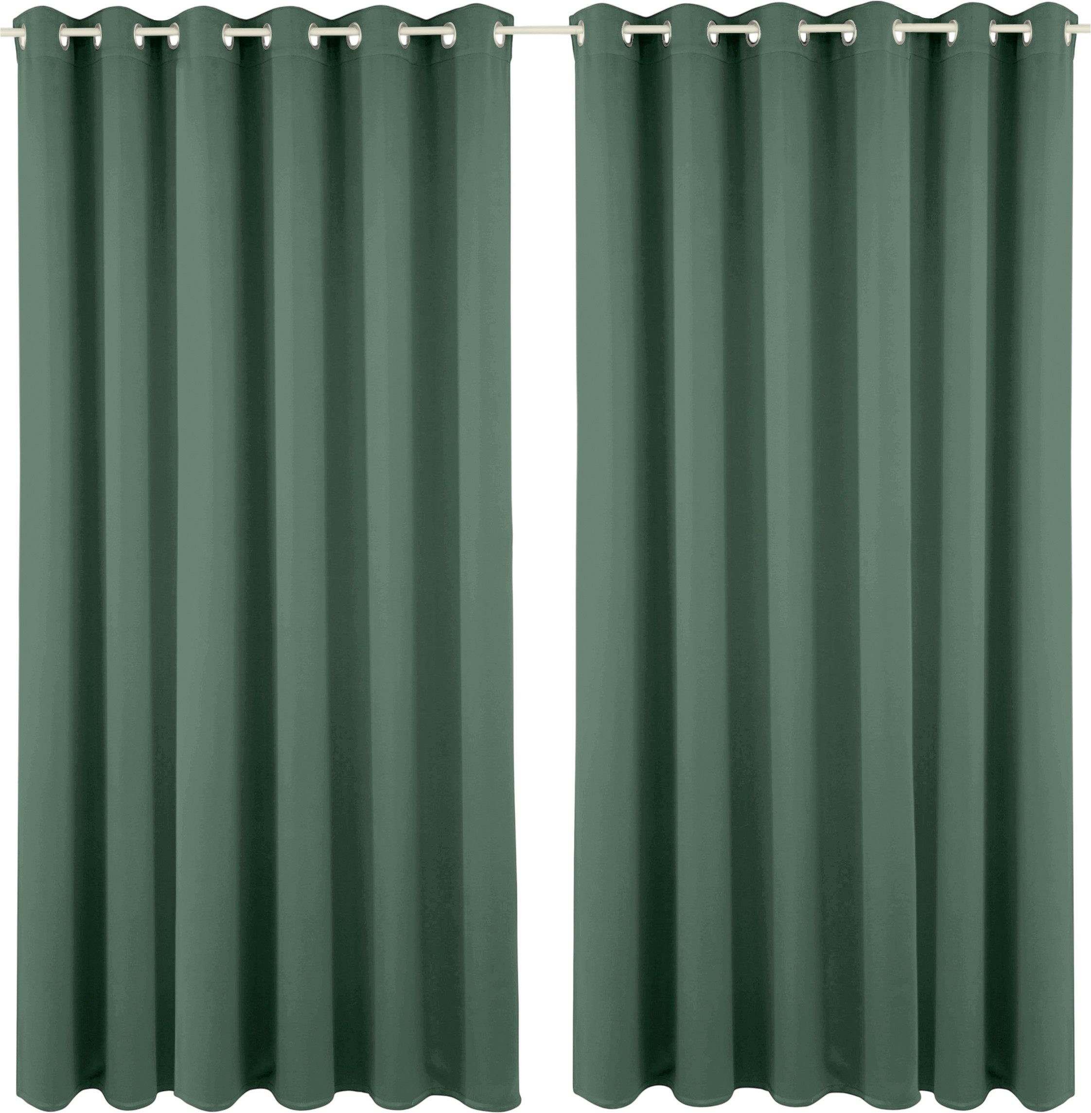 OTTO home Verdunkelungsvorhang Solana (1 St), Ösen, verdunkelnd, Polyester, Vorhang, Gardine, Breite 280 cm, verdunkelnd, einfarbig, Raumteiler – Bild 2 von 5