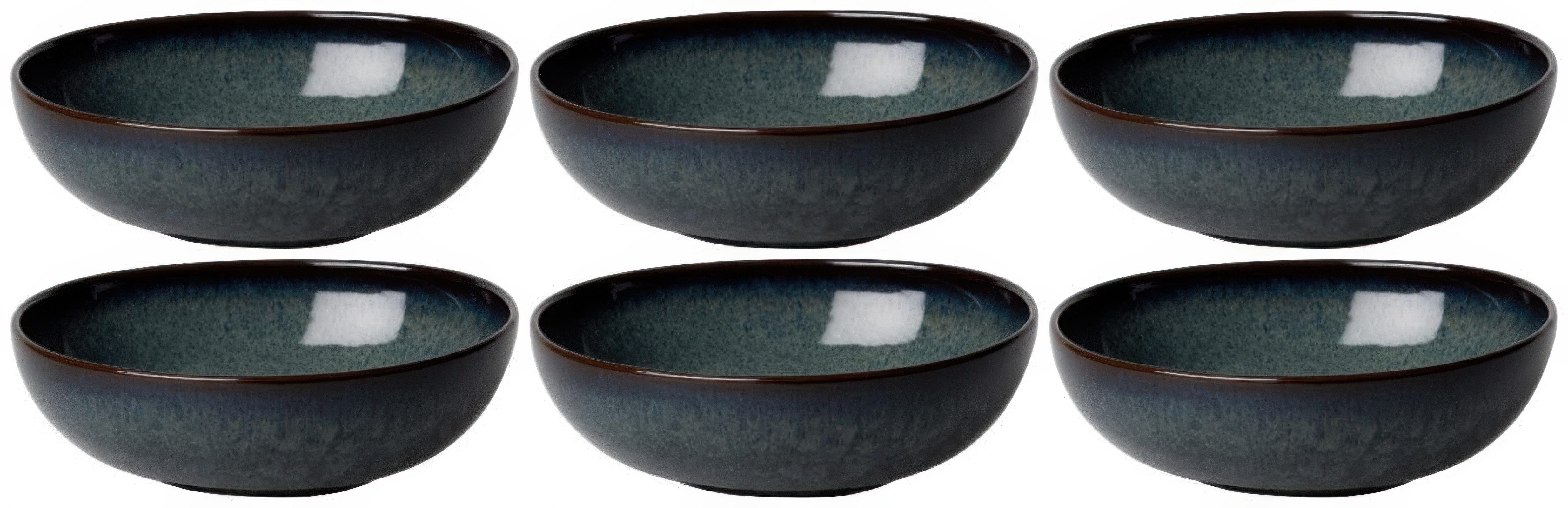 Villeroy & Boch Tafelservice Lave Gris, Steingut, Spülmaschinengeeignet