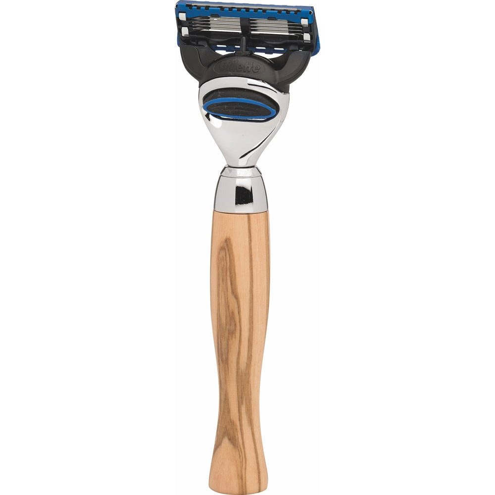 Nassrasierer Erbe Vienna Rasierer Gillette Fusion Olivenholz