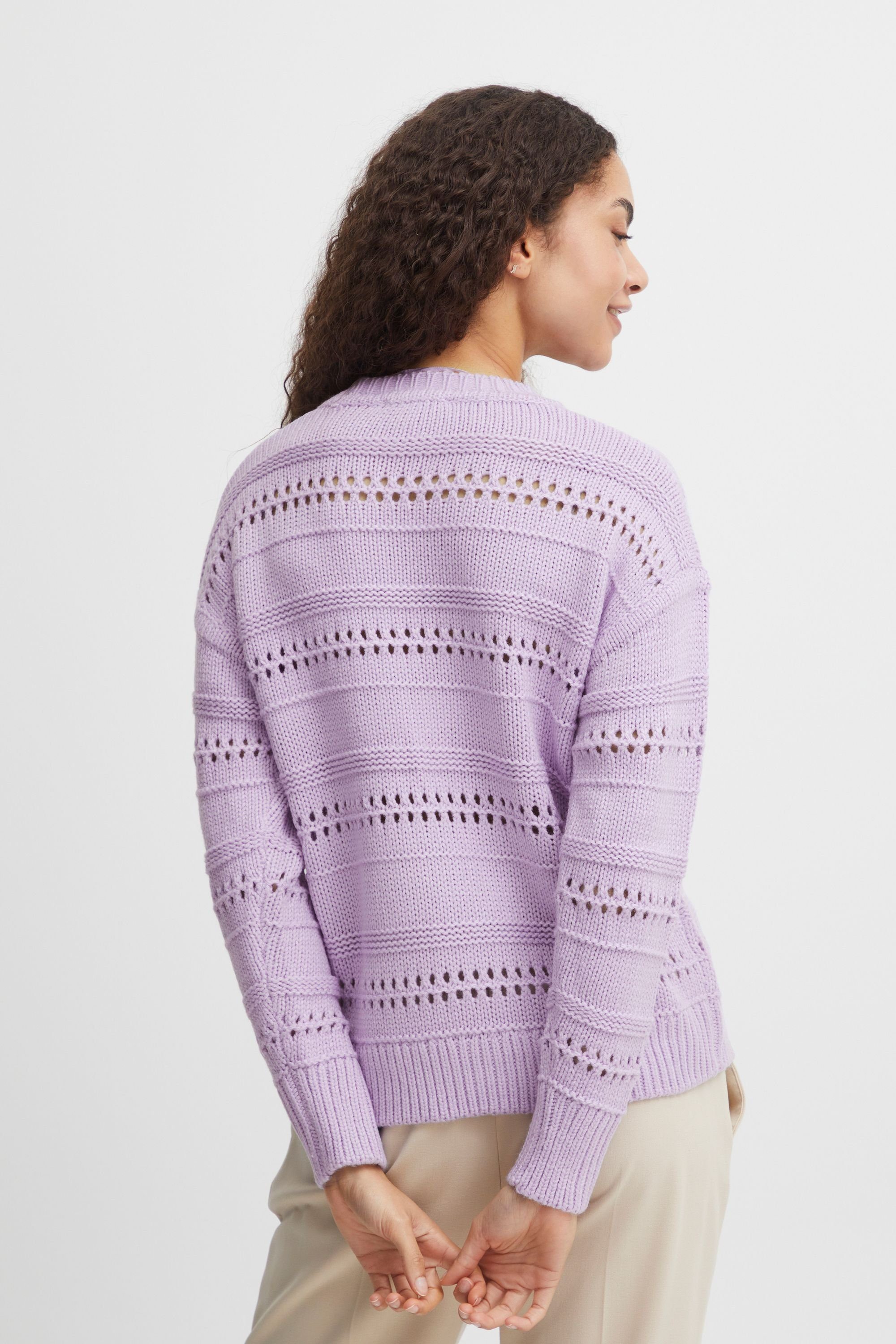 Purple 20812757 - Strickpullover Rose BYOTINKA (153716) POINTELLE JUMPER b.young
