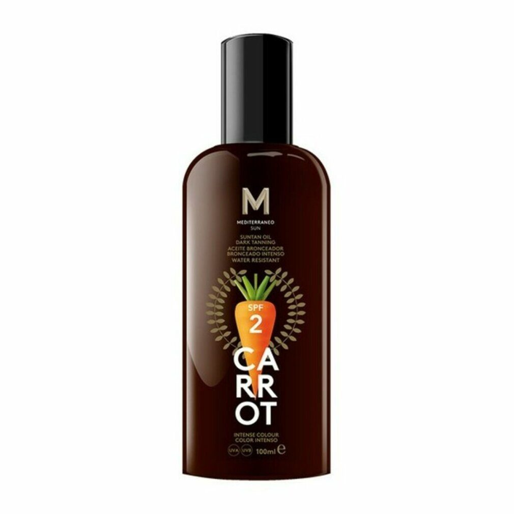 Sonnenschutzpflege Mediterraneo SPF2 100 tanning ml dark Sun CARROT oil suntan